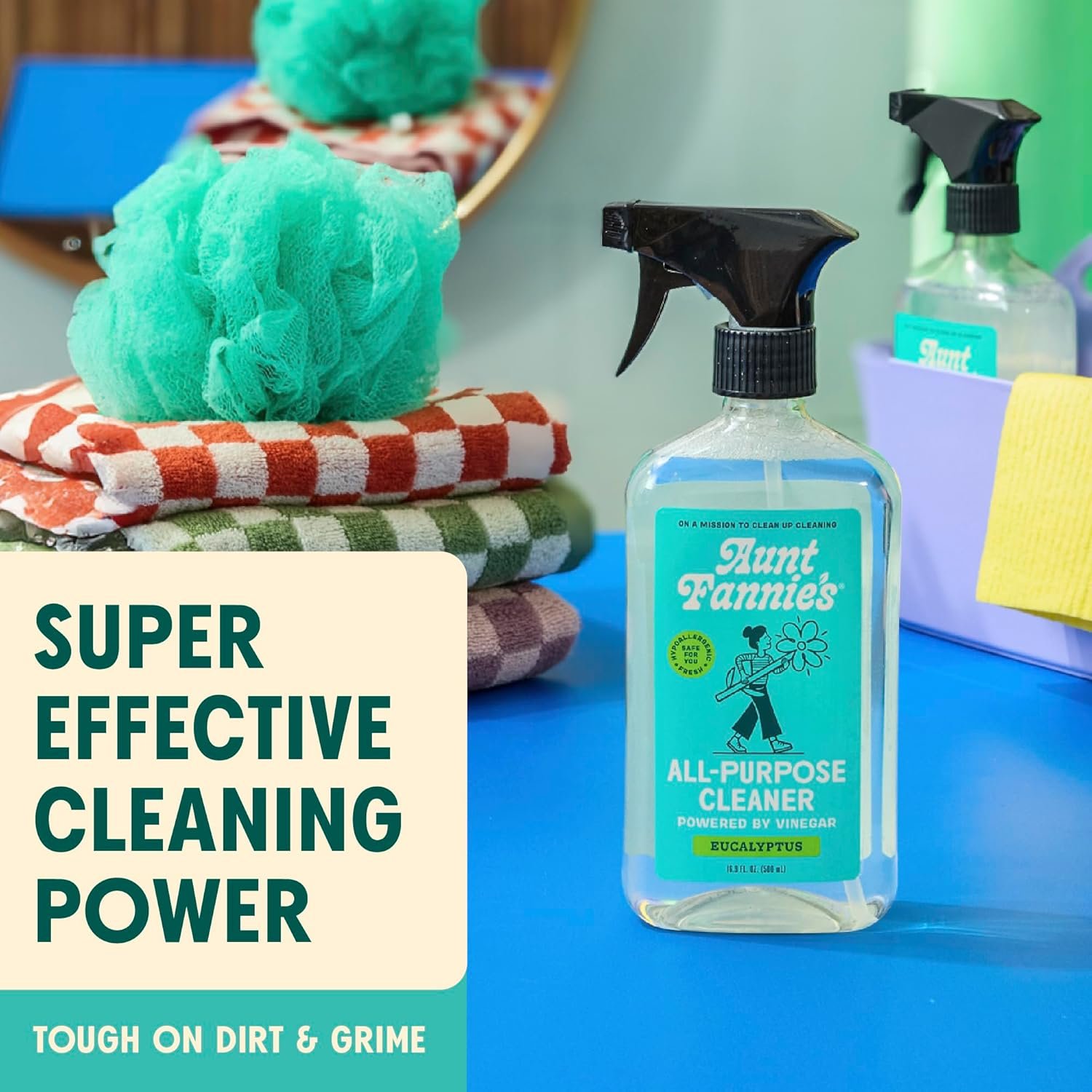 Aunt Fannie's All Purpose Cleaning Vinegar, Multisurface Spray Cleaner, 16.9 Ounces, Eucalyptus Scent (Pack of 1), Packaging May Vary - Image 3