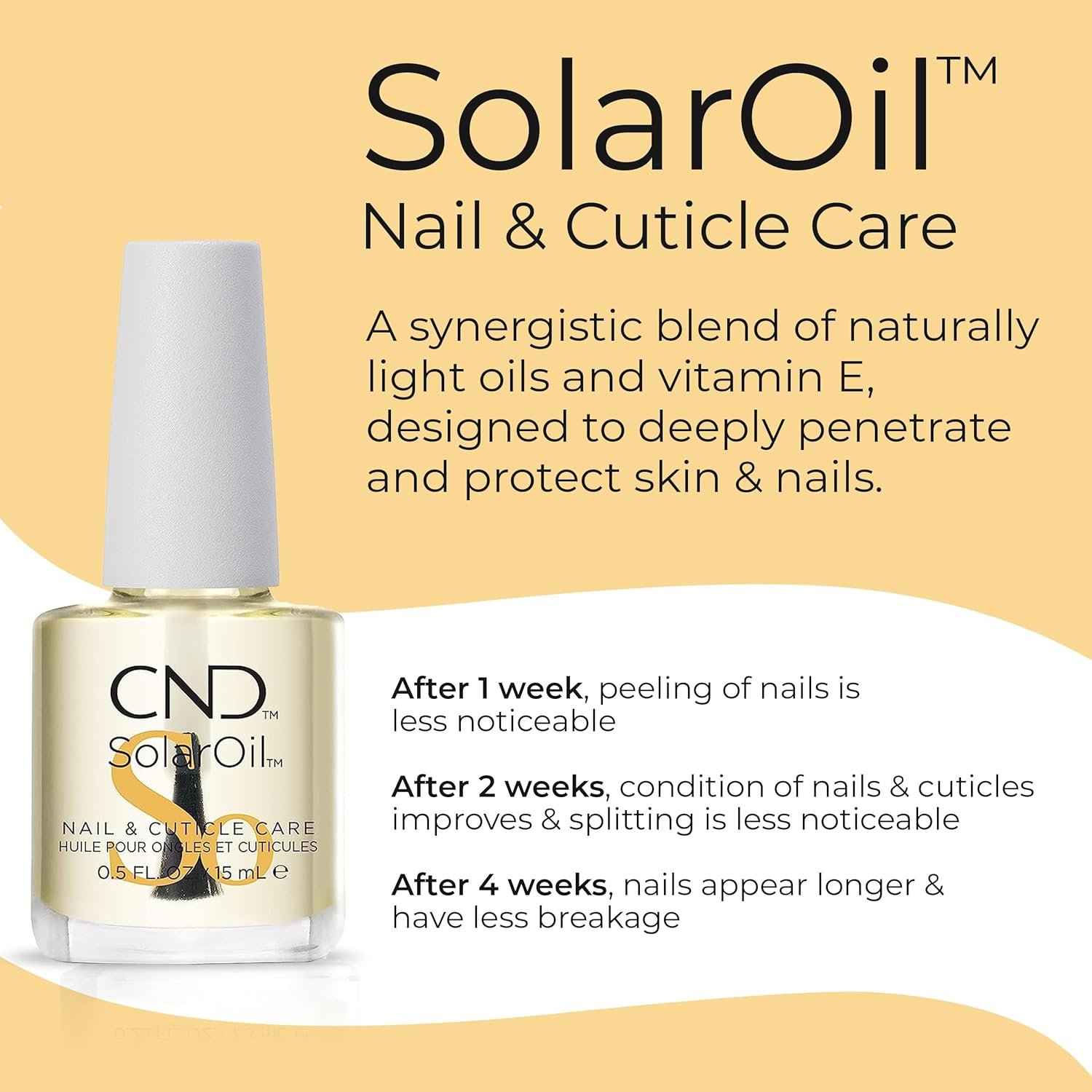 CND Cuticle Couple, SolarOil + Cuticle Eraser, Natural Blend Oils, Moisturizes and Conditions Skin, Gentle Exfoliator, 0.5 fl oz. - Image 6