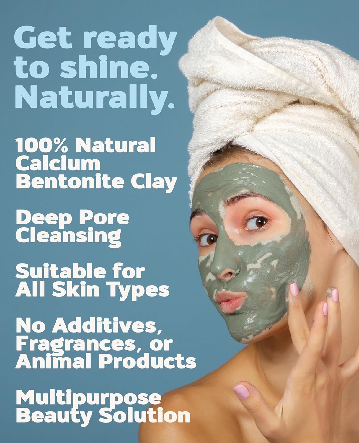 Aztec Secret – Indian Healing Clay 1 lb – Deep Pore Cleansing Facial & Body Mask – The Original 100% Natural Calcium Bentonite Clay – New Version 2 - Image 5