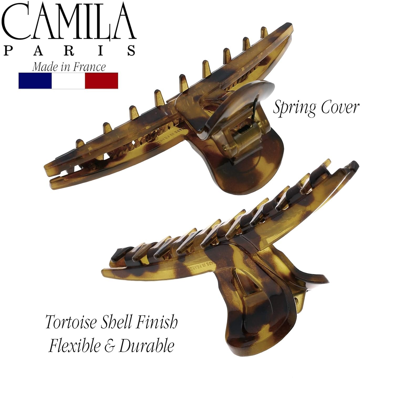 Camila Paris CP2382 French Hair Clip for Women, Narrow, Strong Hold Grip Double Teeth Girls Hair Claw Clips Jaw, Fashion Durable Styling Hair Accessories for Women, Made in France - Image 7