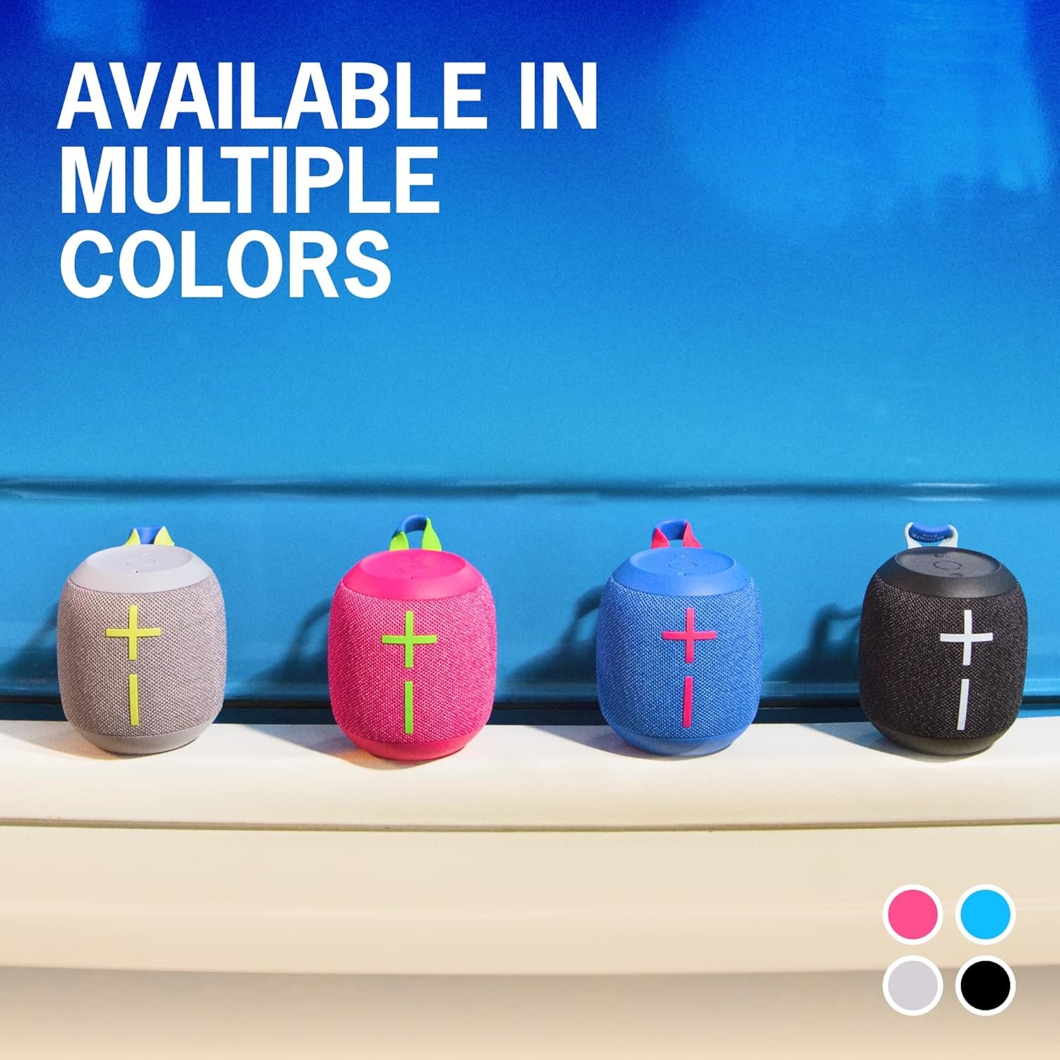 Ultimate Ears WONDERBOOM 3, Small Portable Wireless Bluetooth Speaker, Big Bass 360-Degree Sound for Outdoors, Waterproof, Dustproof IP67, Floatable, 131 ft Range - Joyous Brights Grey - Image 8