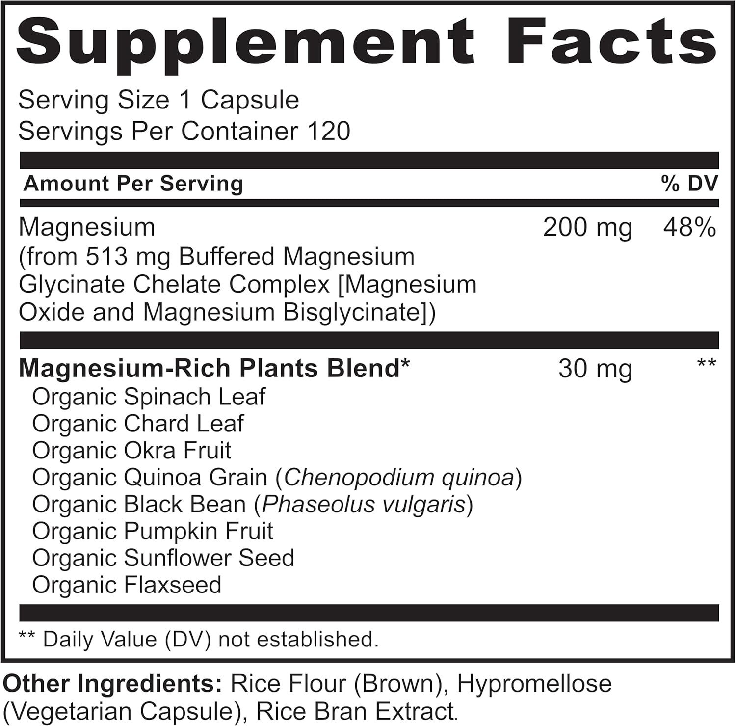 NATURELO Magnesium Glycinate Chelate Complex - 200 mg Magnesium with Organic Vegetables to Support Sleep, Calm, Muscle Cramp & Stress Relief – Gluten Free, Non GMO - 120 Capsules - Image 10