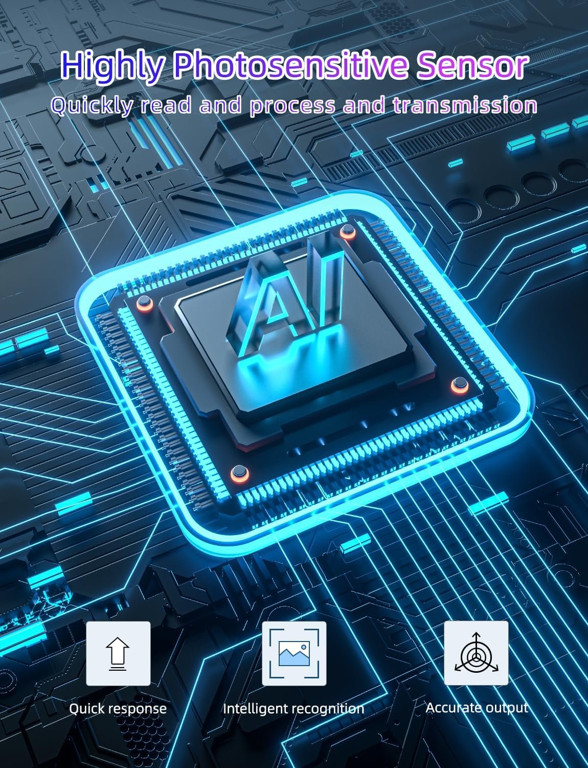 Ailofy Smart TV LED Backlight with Camera for 55-65 inch Screens, 12.5ft TV Backlight Sync to Screen& Music, Color Changing Lights for TV Work with Alexa & Google Assistant, App Control - Image 5