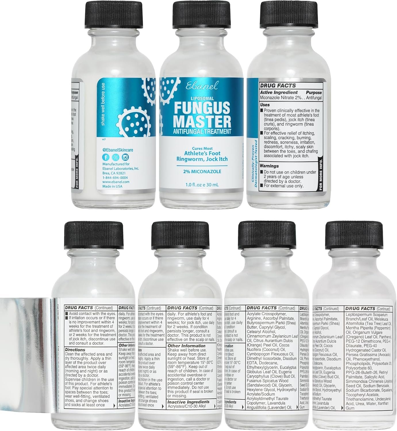 Ebanel Bundle of Fungus Treatment 1 Oz, and Lidocaine Numbing Spray - Image 6