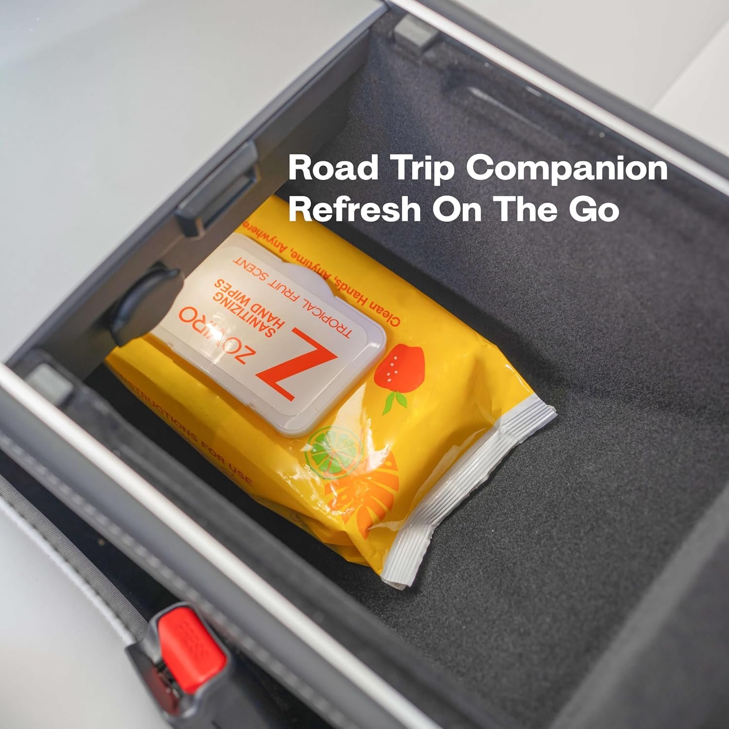 Zoviro Hand Sanitizing Wipes, Bergamot and Orange Essential Oils, Hand Wipes Travel Size, Moisturizing Hand Sanitizer Wipes, Value Pack, Tropical Fruit Scent, 80 Count (Pack of 3) - Image 8