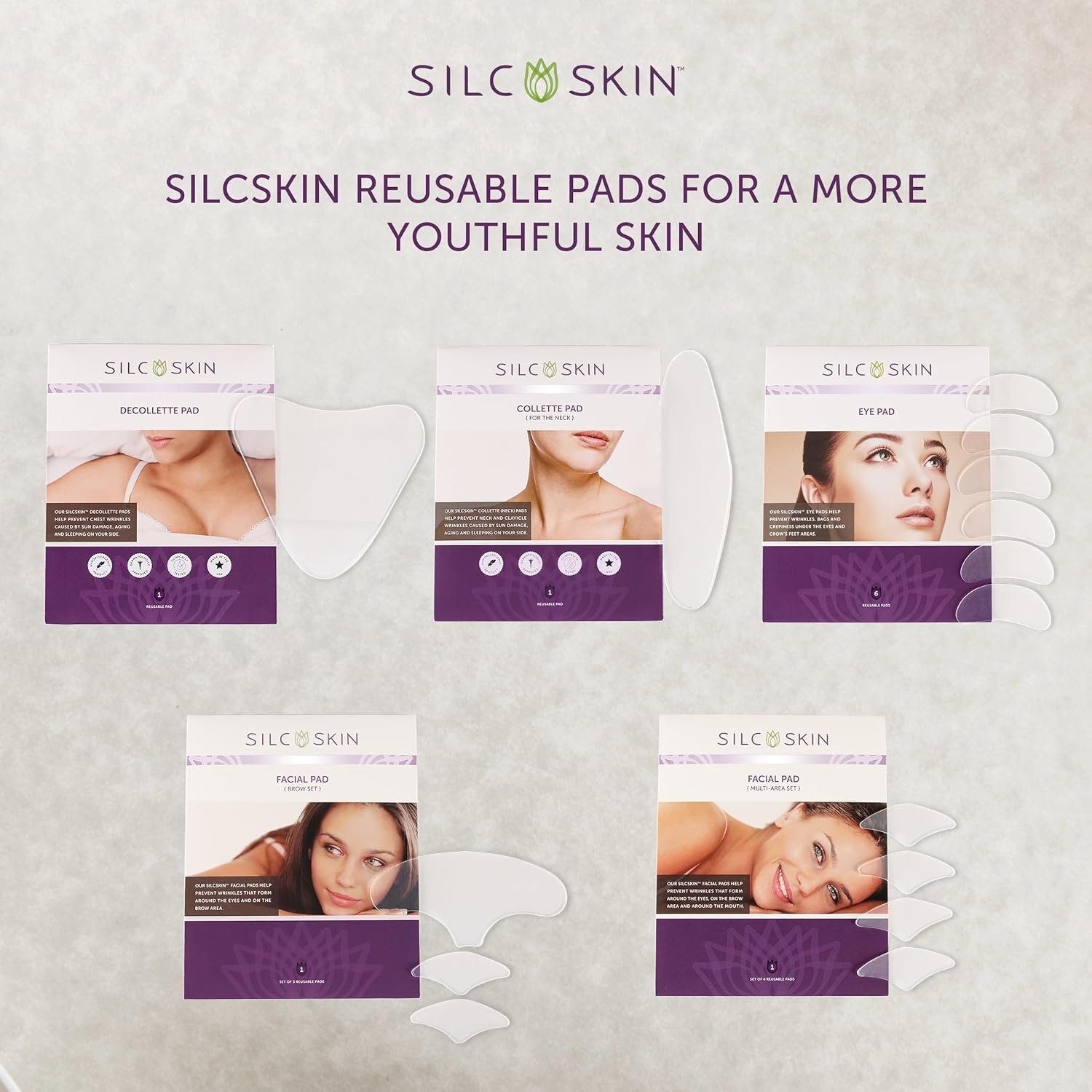SilcSkin Silicone Eye Pads - Reusable Overnight Eye Patches, Medical-grade Silicone for Fine Lines, Crepey Skin, and Puffiness - 60 Day Supply - Image 8
