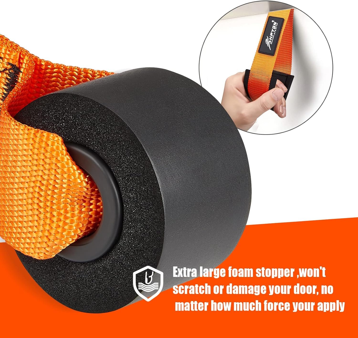 HPYGN Door Anchor for Resistance Bands, Home-Gym Workout Exercise Bands Attachment for Yoga Strap, Physical Therapy Bands and Closed Loop Bands, Heavy Duty door anchor system - Image 6