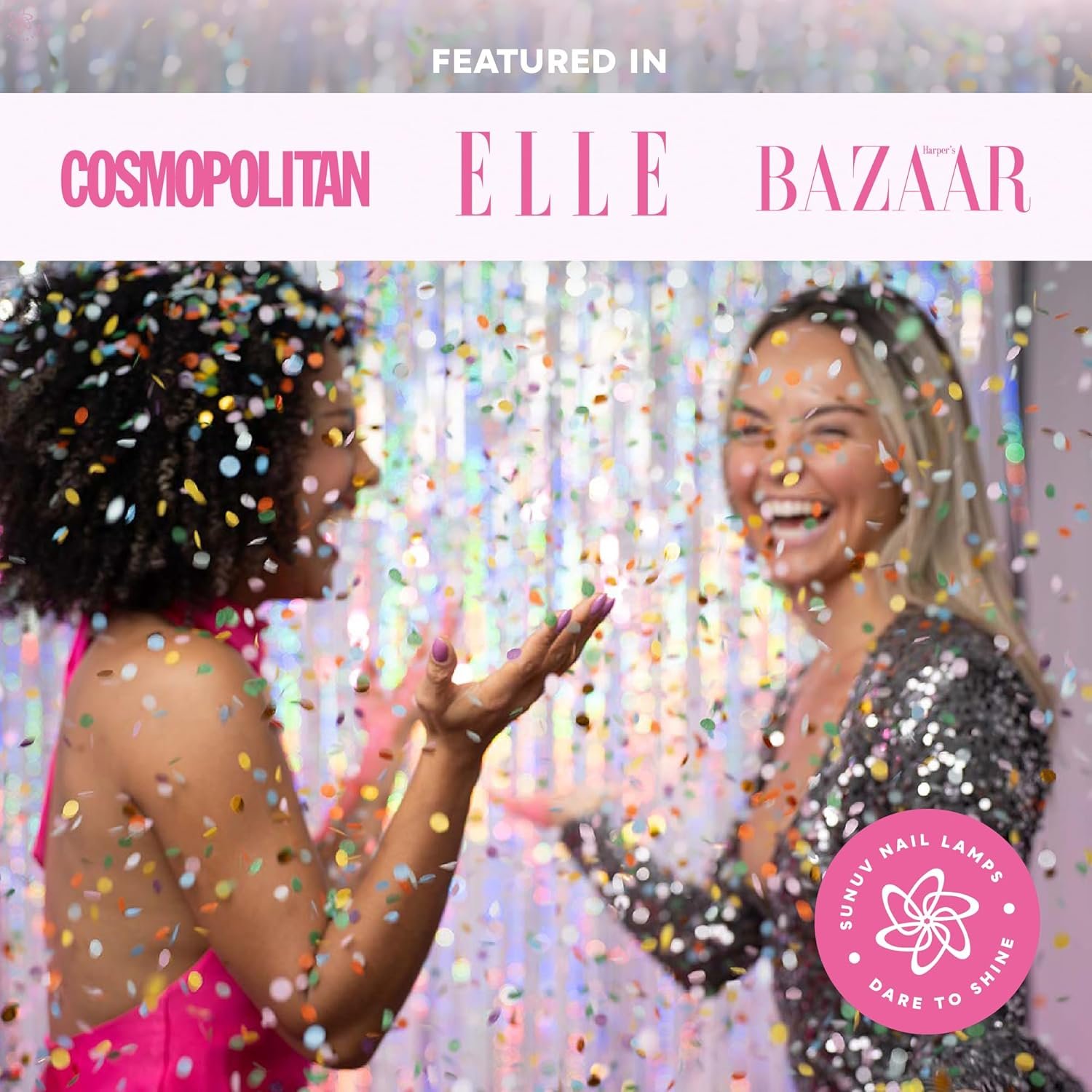 SUNUV SUN2C 48W UV Light for Nails,UV LED Nail Lamp with 4 Timer Settings,LED Nail Light Compatible with All Gel Types, Quick Drying Nail Dryer Pink - Image 8