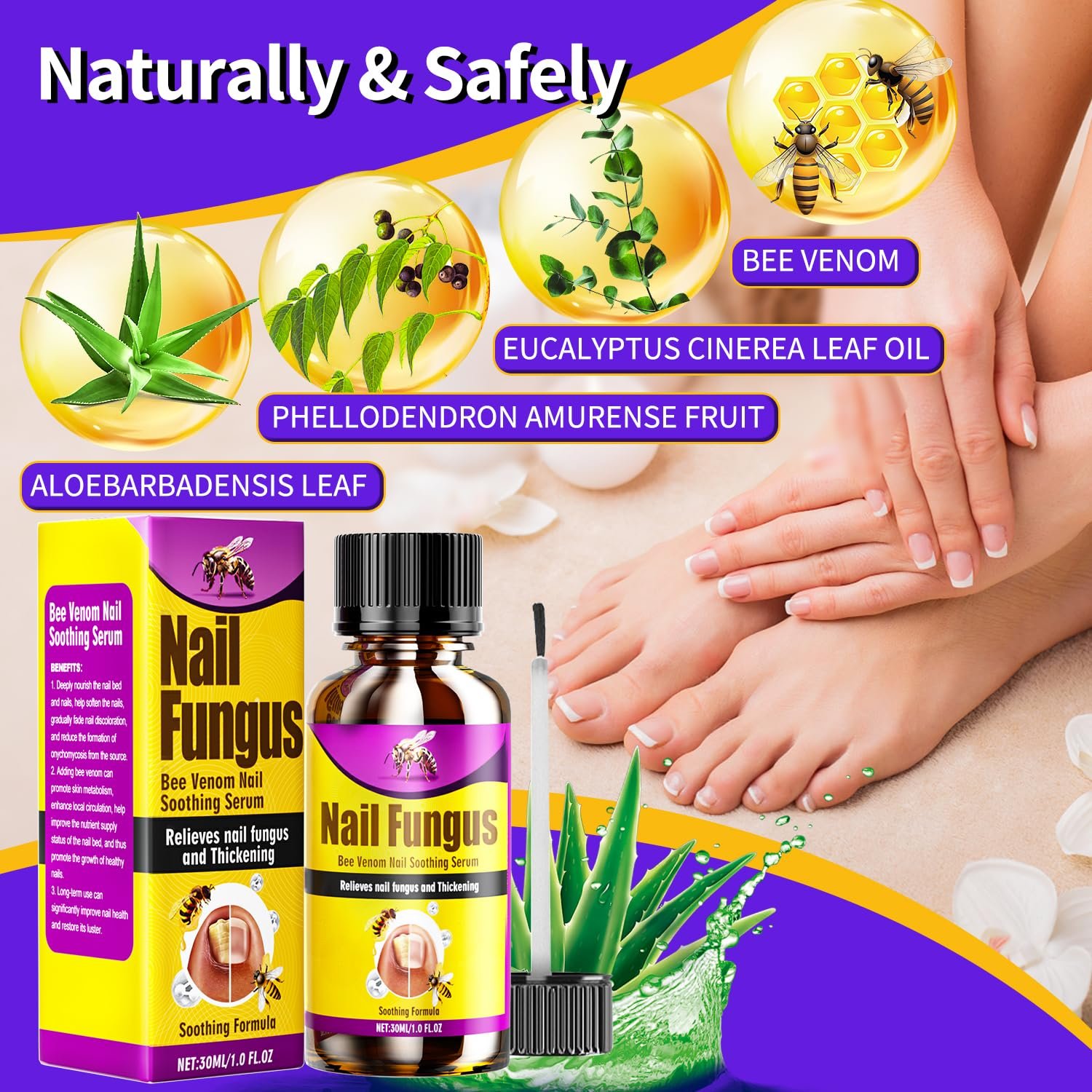 Toenail Fungus Treatment Extra Strength, Toe Nail Fungus Treatment with Naturally & Safely, Nail Fungus Treatments for Toenail Extra Strength for Thick, Broken, Discolored & Damaged Nail - Image 4