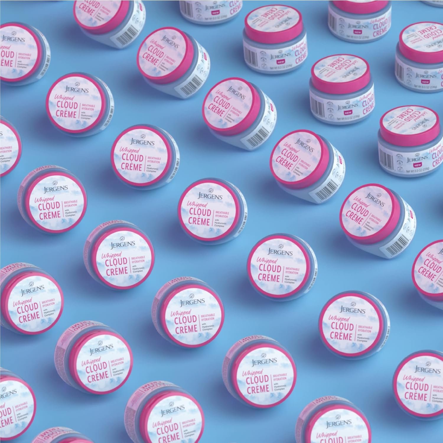 Jergens Whipped Moisturizing Cream, Body and Face Moisturizer for Dry Skin with Hyaluronic Complex, Breathable Non-Greasy Hydration, Dermatologist Tested, Paraben and Dye Free, 8 Ounce - Image 9