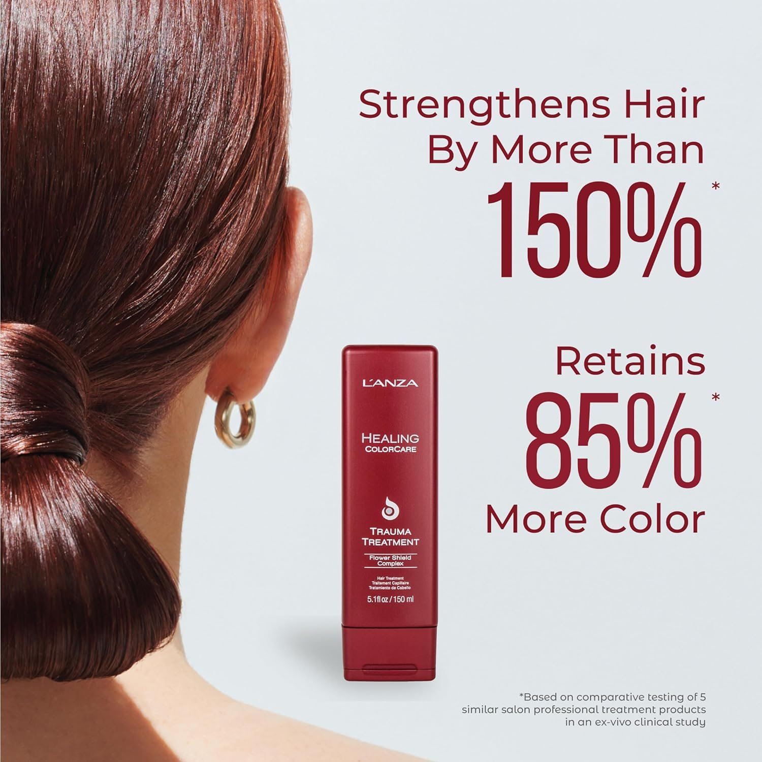L'ANZA Healing ColorCare Trauma Treatment, Leave-In Conditioner for Dry Damaged Hair, Extends Color Longevity, For Healhty and Vibrant Color with Split End Repair & Shine, Luxury Hair Care - Image 4