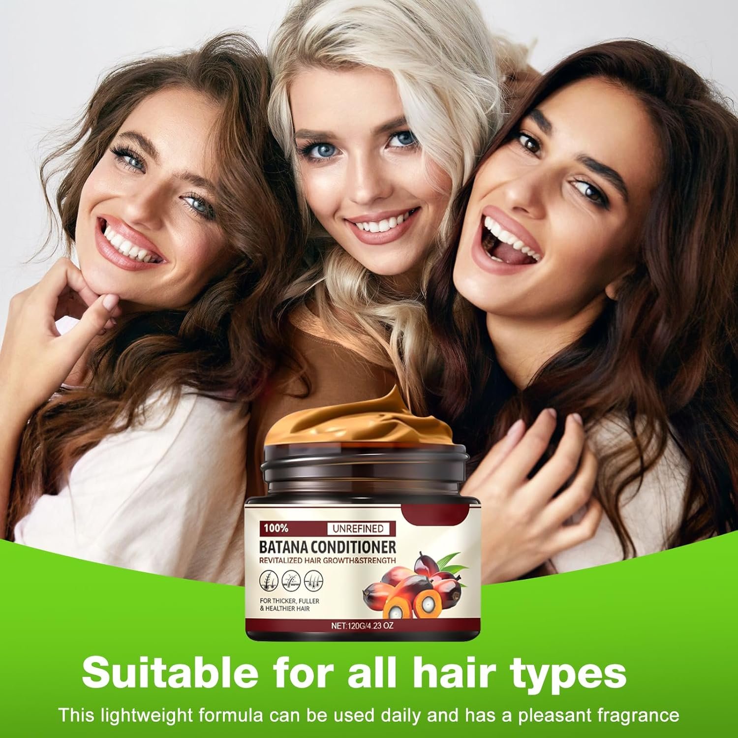 1Pcs Natural Batana Hair Oil - Organic Raw Hair Repair Cream, Enhances Shine, Thickness and Eliminates Split Ends for Men & Women, 120g - Image 8