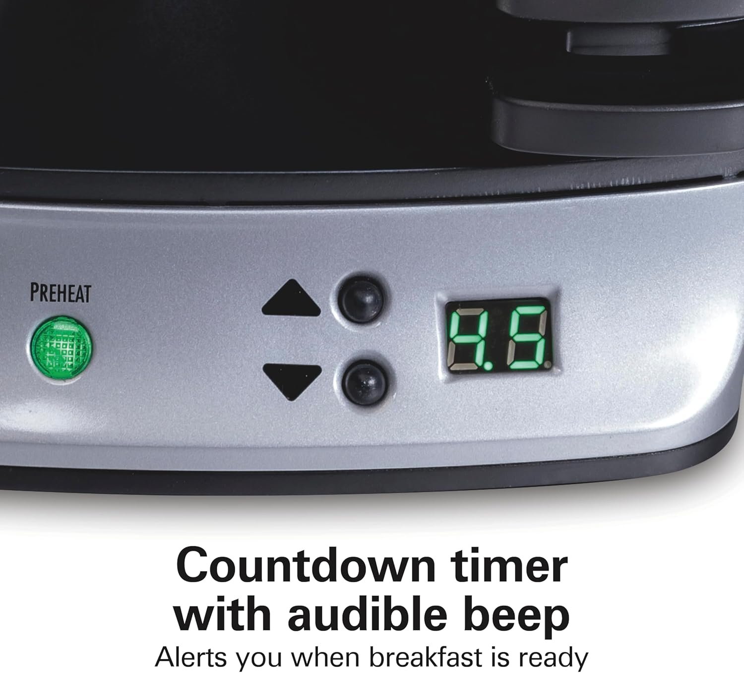 Hamilton Beach Dual Breakfast Sandwich Maker with Timer, Silver (25490A) - Image 7