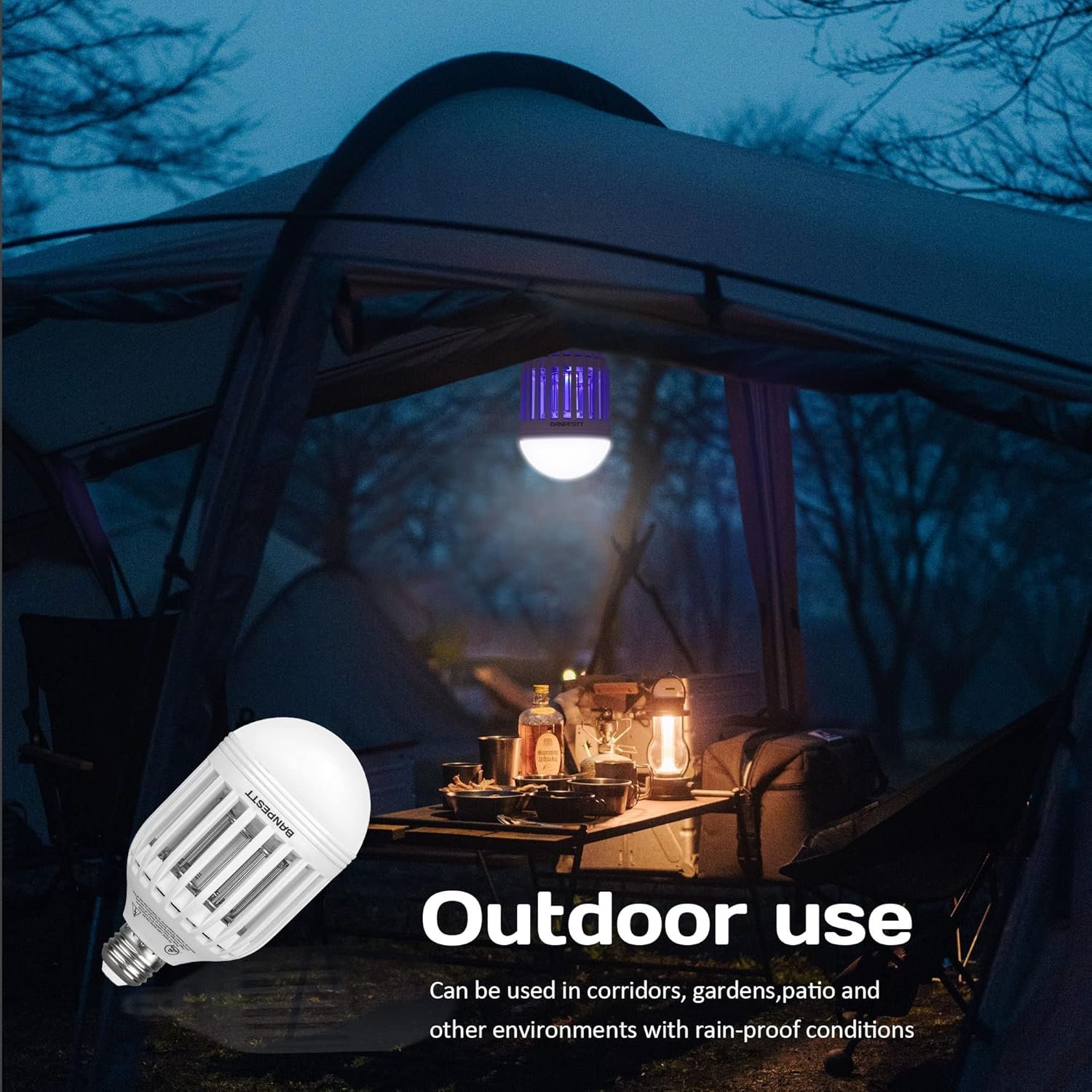 BANPESTT Bug Zapper Light Bulb 2-in-1 Indoor Mosquito Zapper Gnat Trap- Electric Fly Insect Killer&Bug Catcher for Home Backyard Patio - Image 7