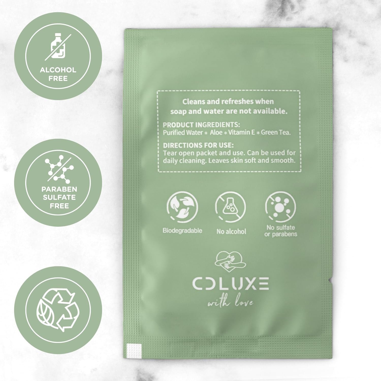Fresh One (Body, Face, or Toliet) - Personal Cleansing | All Natural & Flushable, Sensitive Skin, Deodorizing, Hand Wipes, Moisturizing, Individually Wrapped on-the-go Singles - Image 7