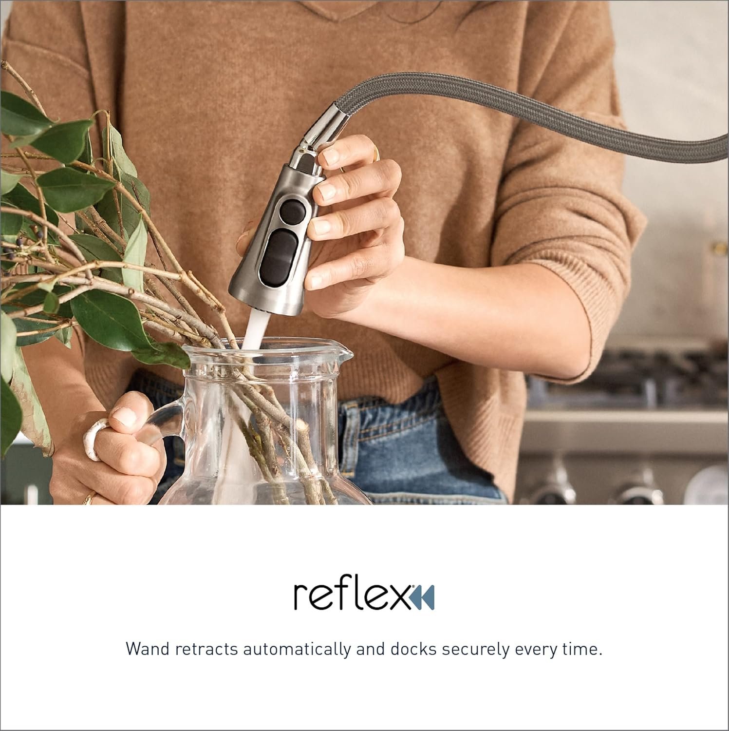 Moen 7882EWBL Genta LX Motionsense Wave Sensor Touchless One Handle High Arc Pulldown Modern Kitchen Faucet Featuring Power Clean, Matte Black - Image 6