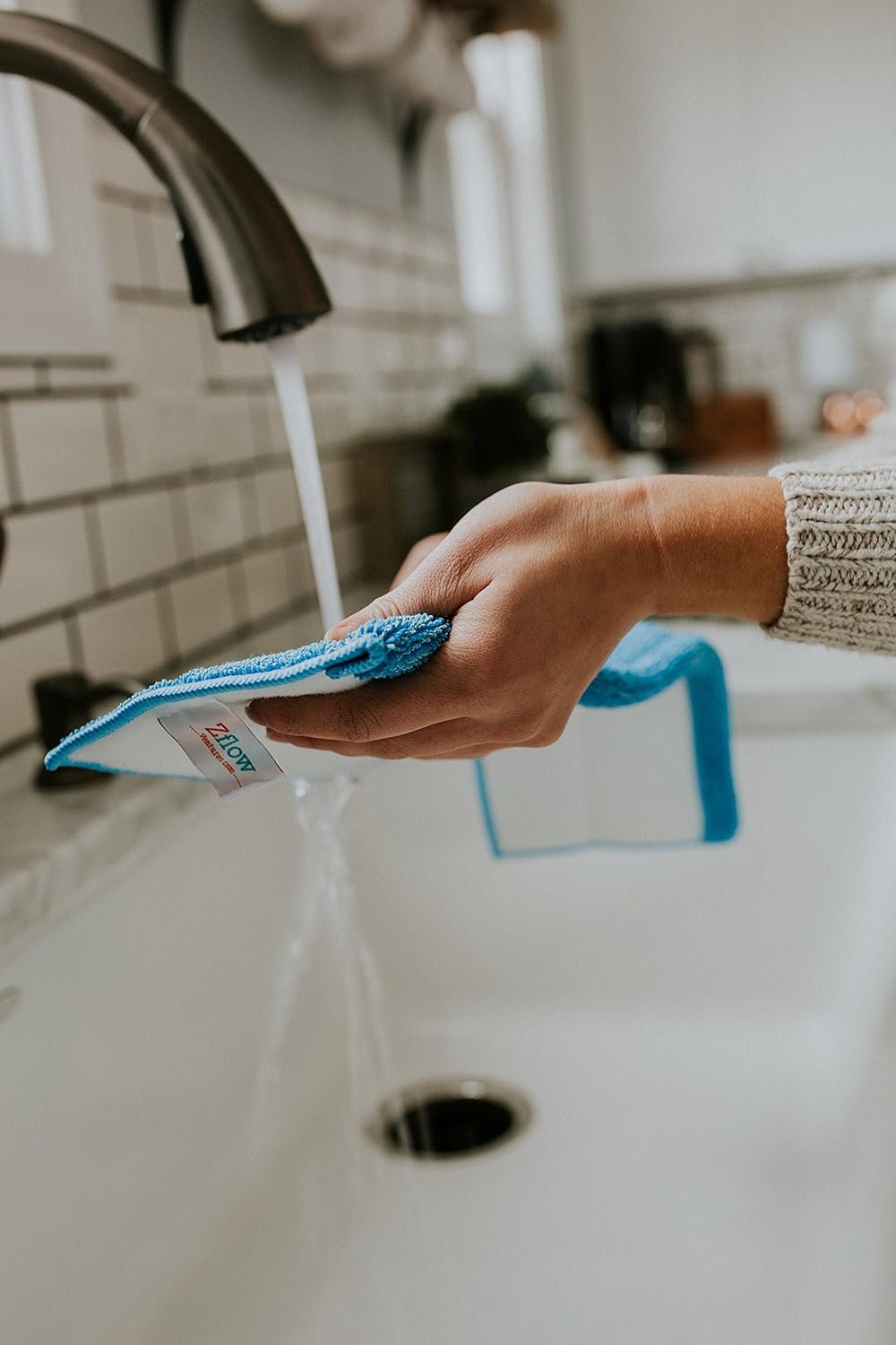 Zflow 18" Professional Microfiber Mop - Commercial Stainless Steel Handle With Microfiber Dust Pad + 3 Microfiber Wet Pads - Image 9