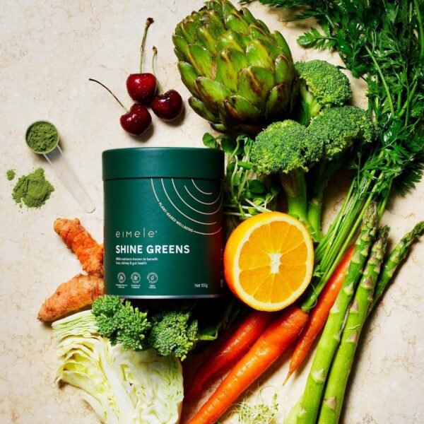 | Shine Greens | Plant-Based Superfood Greens Powder for Gut Health | Supports Energy, Digestion & Immunity | Packed with Antioxidants, Essential Nutrients & Probiotics | 42 Servings (5.29oz) - Image 5