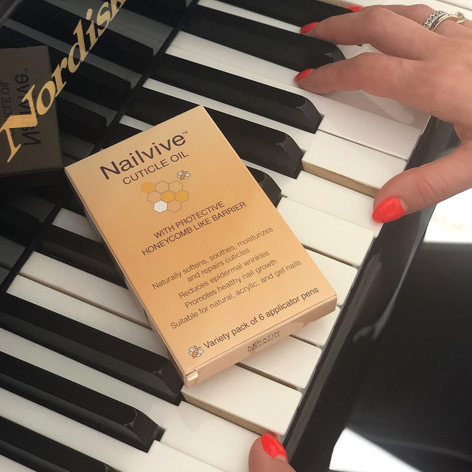 Nailvive Six Pens Cuticle oil Revitalizing Oils unique natural complex of rich oils to provide moisture, protect nourish dry brittle cracked cuticles, nails, and skin (CUTICLE OIL 6X PACK) - Image 5