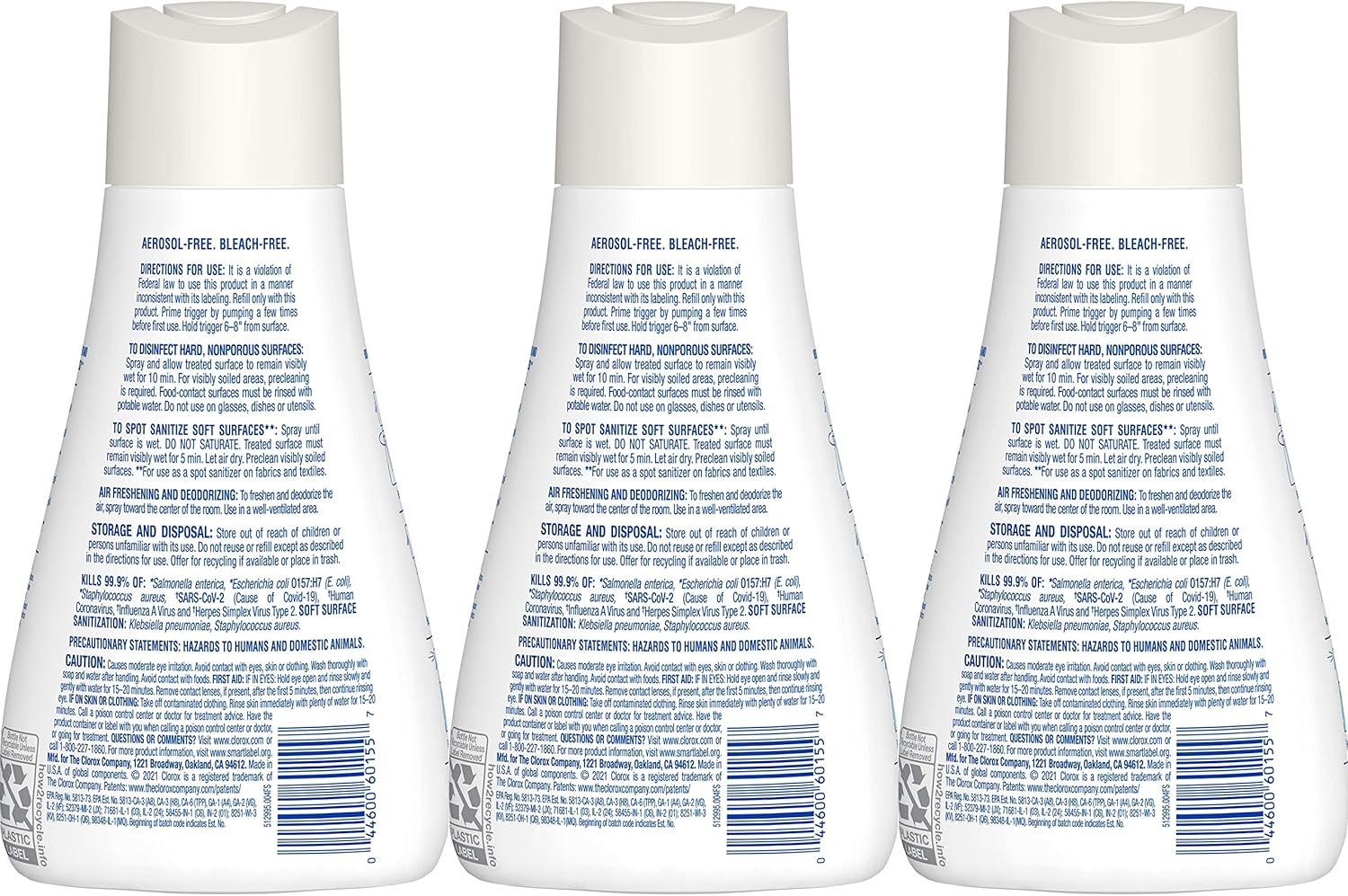 Clorox Disinfecting Mist, Lemongrass Mandarin, Household Essentials, 3 Refills, 16 Fl Oz Each - Image 21