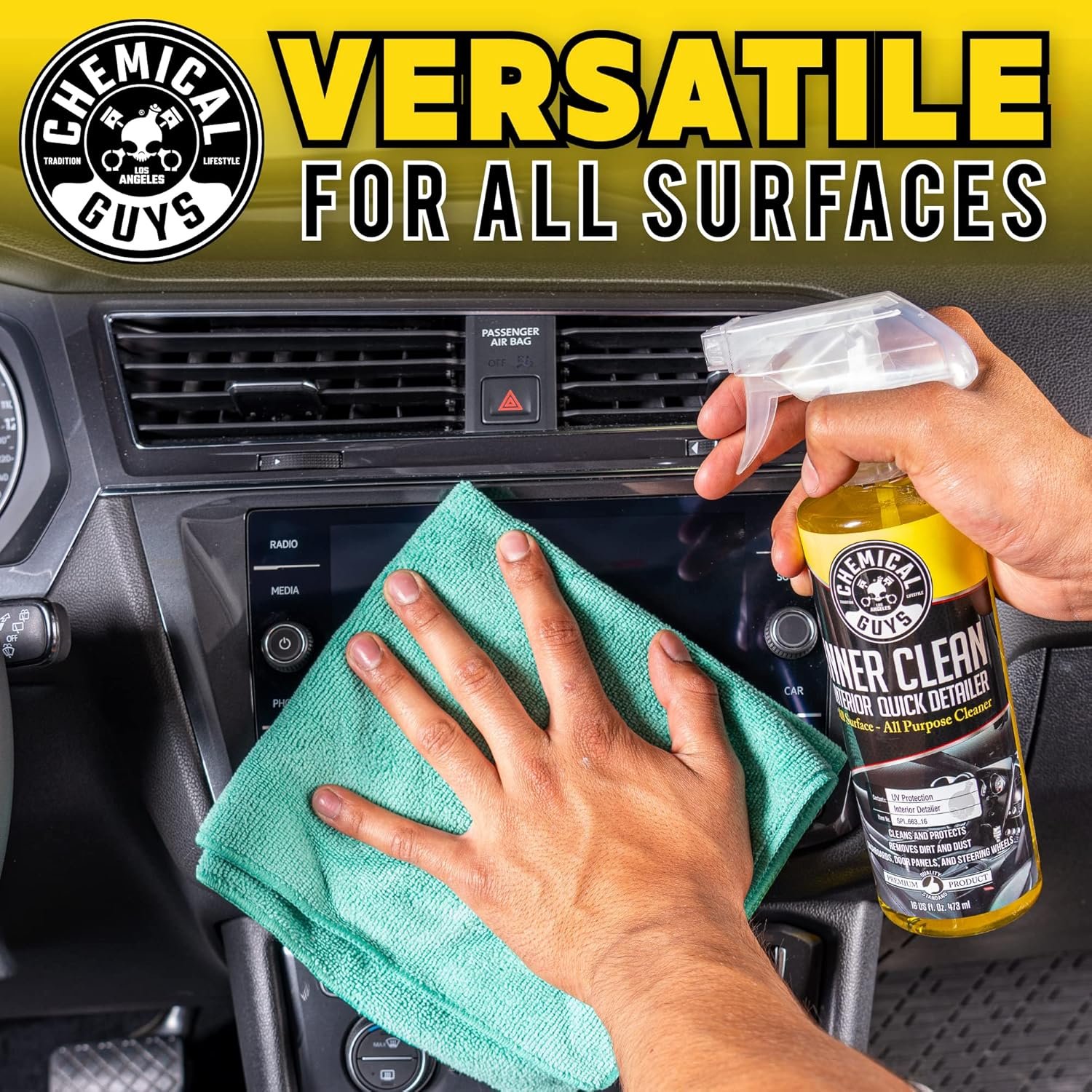 Chemical Guys SPI_663 InnerClean Interior Quick Detailer and Protectant, 1 Gal - Image 9