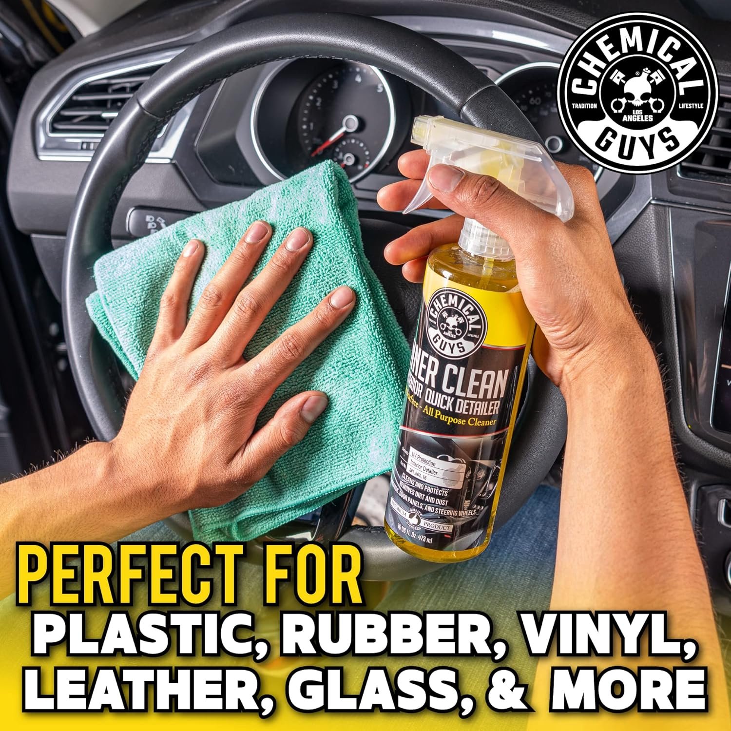 Chemical Guys SPI_663 InnerClean Interior Quick Detailer and Protectant, 1 Gal - Image 5