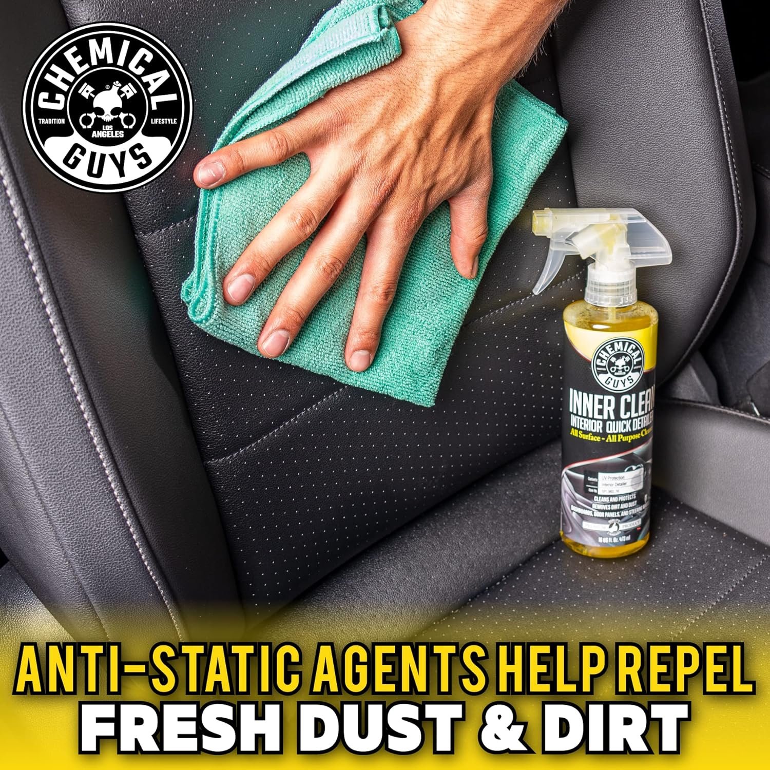 Chemical Guys SPI_663 InnerClean Interior Quick Detailer and Protectant, 1 Gal - Image 10