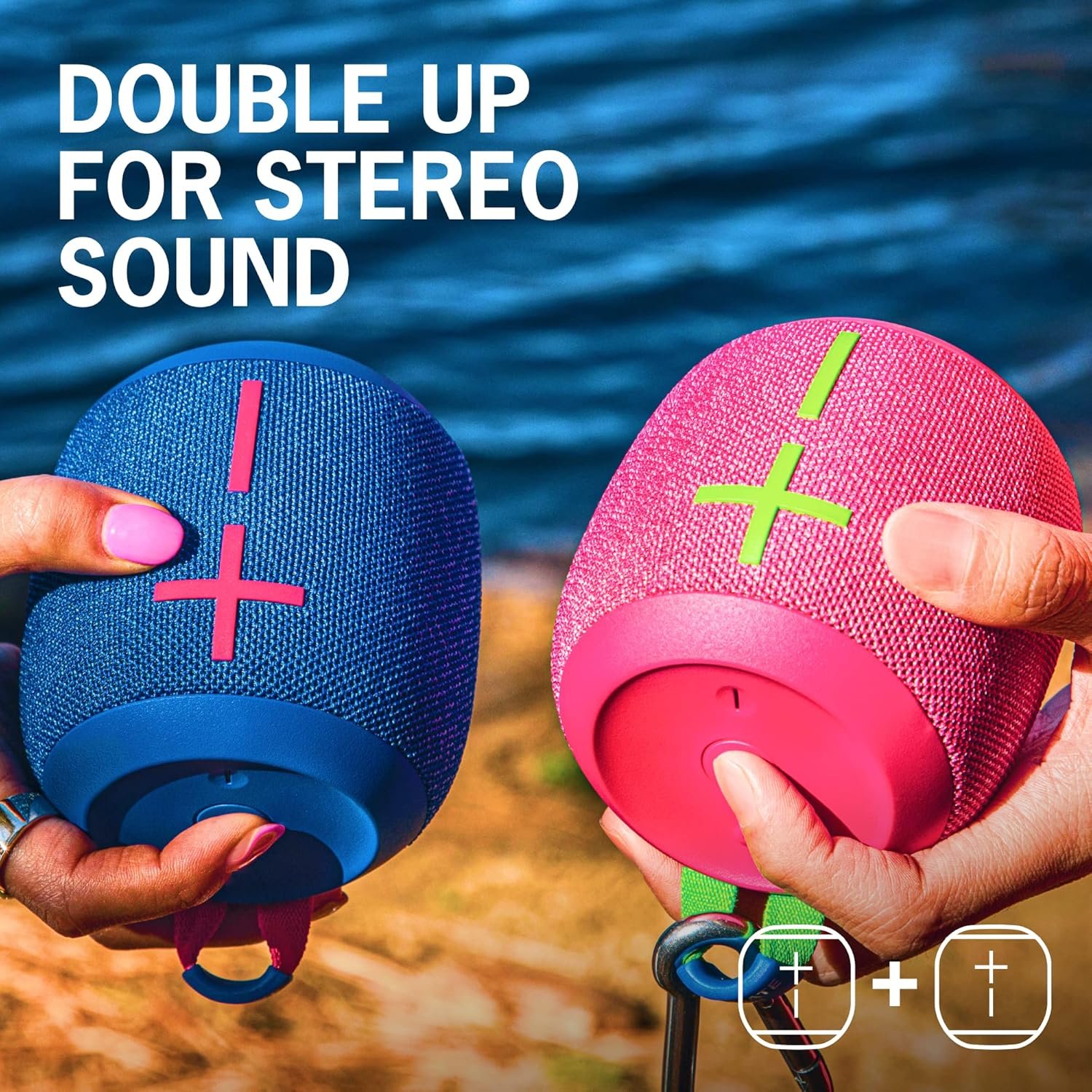 Ultimate Ears WONDERBOOM 3, Small Portable Wireless Bluetooth Speaker, Big Bass 360-Degree Sound for Outdoors, Waterproof, Dustproof IP67, Floatable, 131 ft Range - Joyous Brights Grey - Image 5