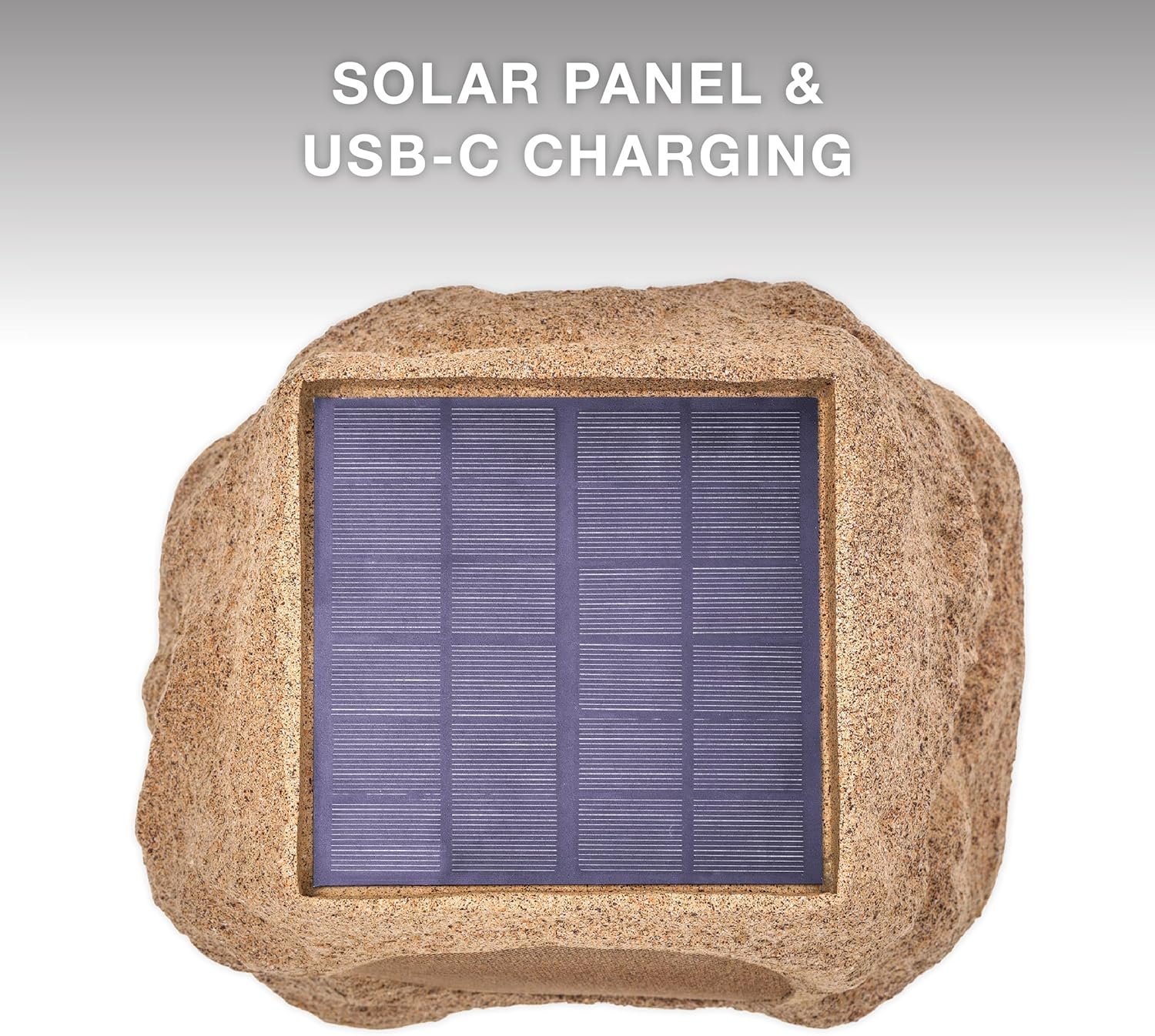 Victrola Rock Speaker Connect, Sand, Wireless Outdoor Speaker with Bluetooth 5.3, 22-Hour Battery Life, with Solar Charging, Link Up to 20 Rock Speakers, IP65 Water & Dust Resistant Speaker - Image 5