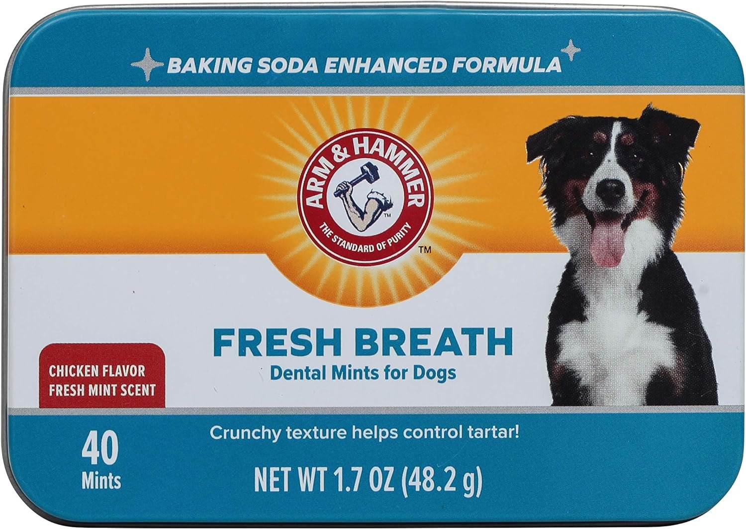Arm & Hammer for Pets Dental Mints for Dogs, Fresh Breath | Get Fresh Doggie Breath Without Brushing, Way to Fresher Dog Breath | Chicken Flavor, 40 Count (Packaging may vary) - Image 2