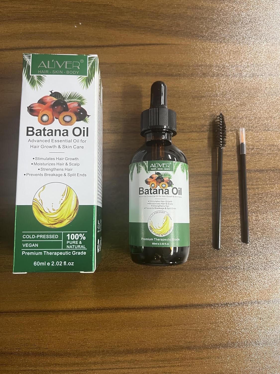 Batana Oil for Hair Growth, Pure Organic Natural and Cold Pressed Hair Oil for Hydrating & Repairing Dry, Damaged Hair Skin Care, Face, Body - Image 8