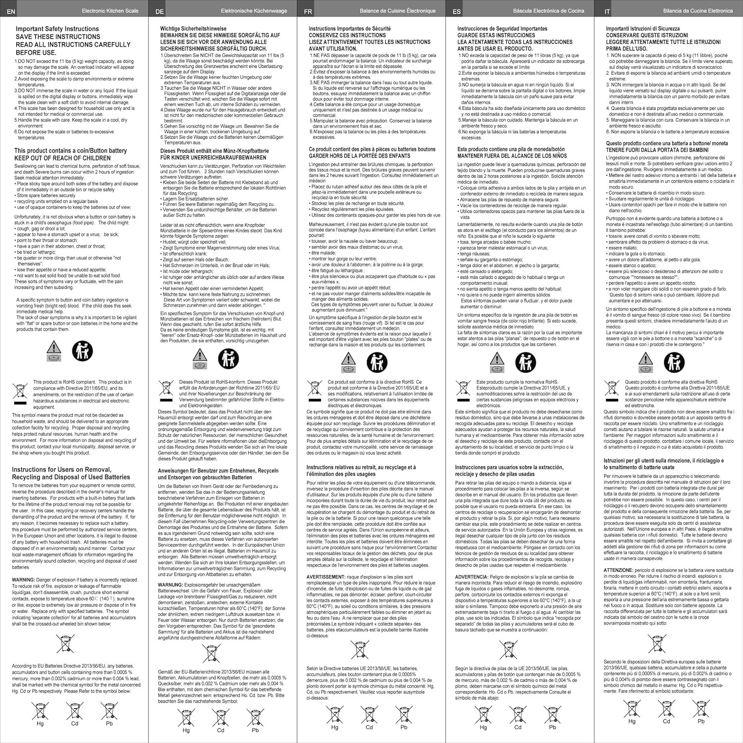 NUTRI FIT Digital Kitchen Scale with Wide Stainless Steel Plateform High Accuracy Multifunction Food Scale with LCD Display for Baking Kitchen Cooking,Tare & Auto Off Function (Red) - Image 13