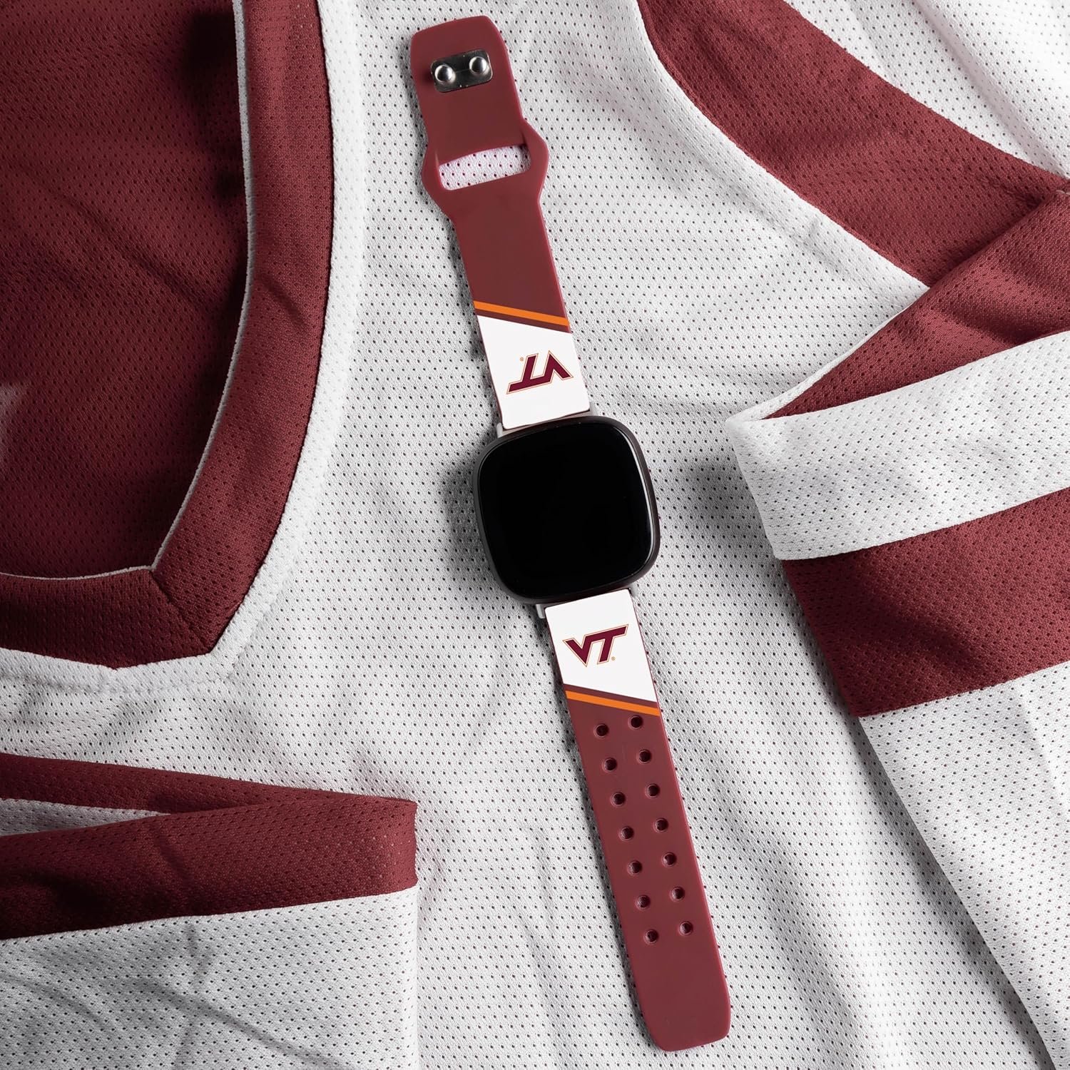Affinity Bands Virginia Tech Hokies Champion Series HD Watch Band Compatible with Fitbit Versa 3 & Sense - Image 4