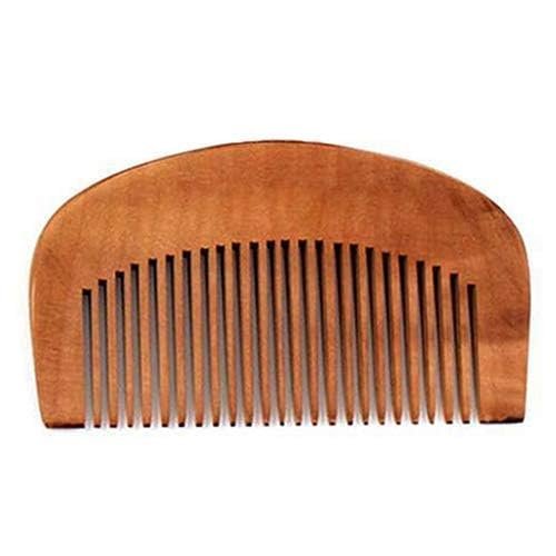 2Pcs Natural Peach Wood Fine Tooth Hair Comb Anti-Static Hair Care Wooden Comb Handmade Gift Comb for Women and Men Massage Detangling Tools Care Accessories Hair Care Styling Tools and Appliances - Image 3