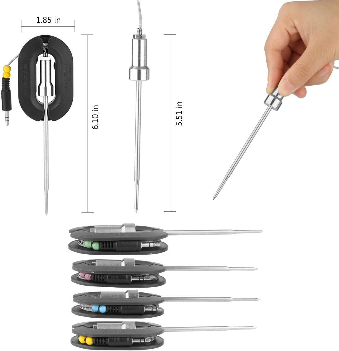 Replacement Probes 4 Packs Improved Stainless Steel Additional Probes Wire for Grill Thermometer by WEINAS - Image 8