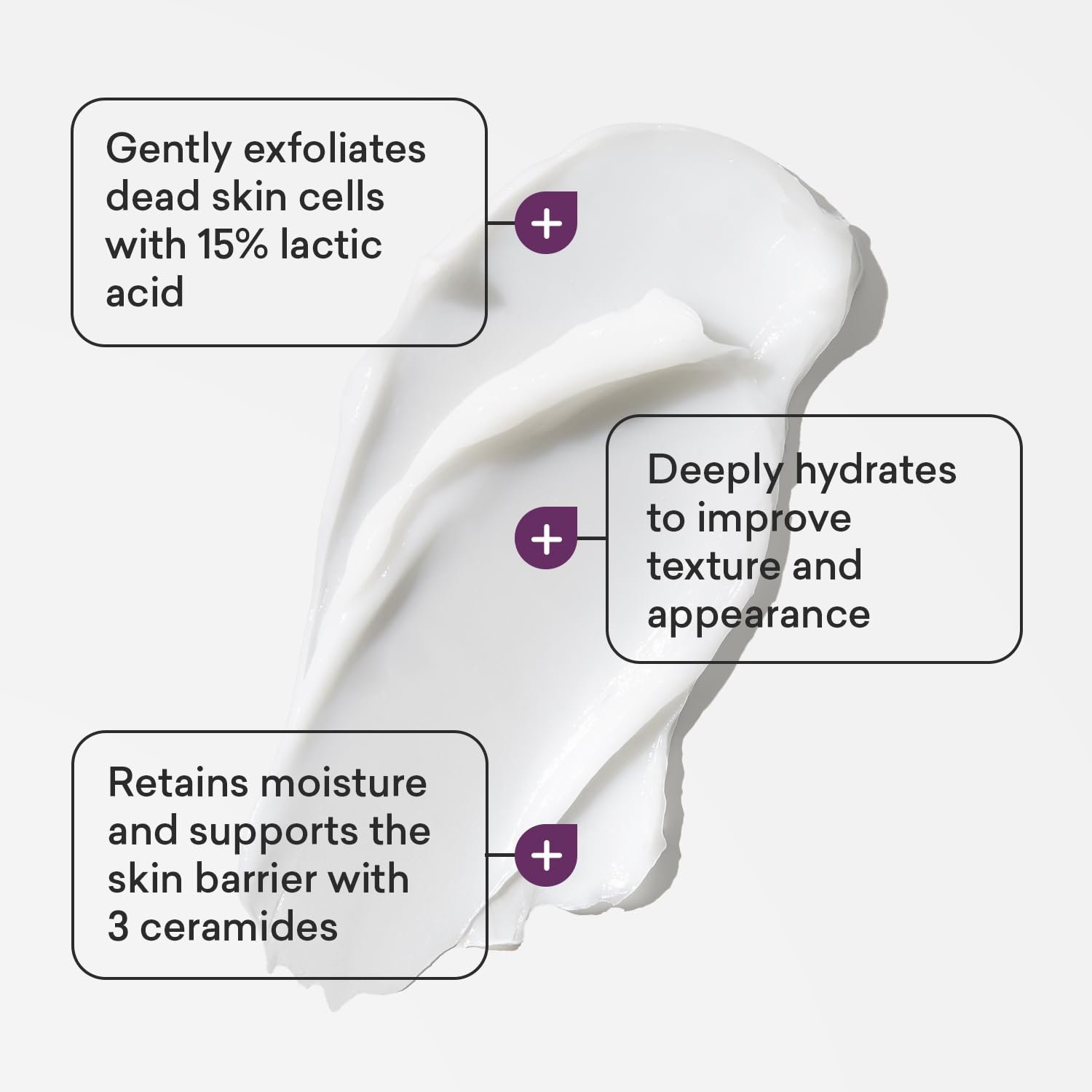 AmLactin Crepe Firming Cream - 12 oz Body Cream with 15% Lactic Acid - Exfoliator and Moisturizer for Crepey, Dry Skin - Image 4