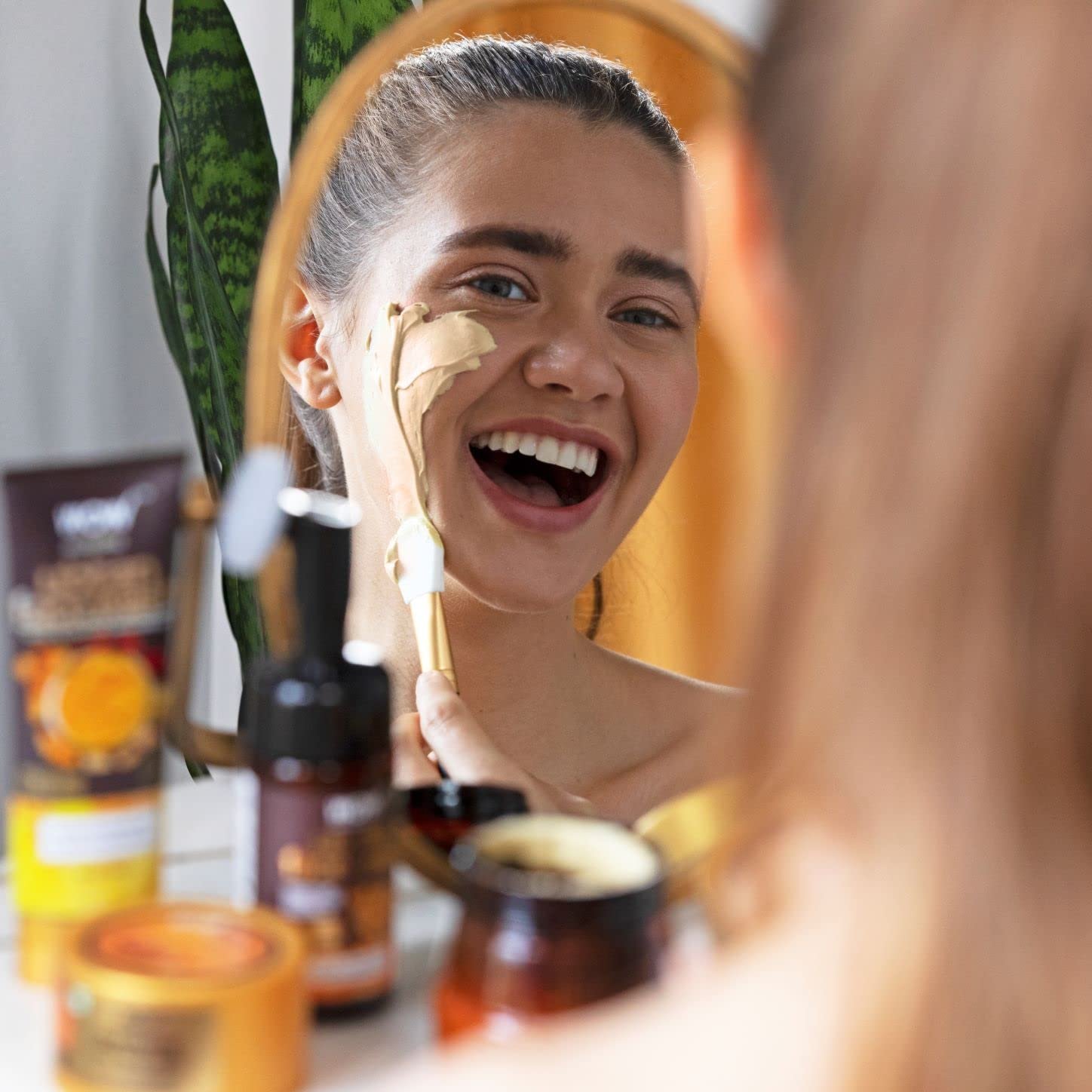 WOW Skin Science Turmeric Clay Face Mask - Brightening, Rejuvenating, Cleansing Masque for Even Complexion without Pimples, Blemishes & Blackheads - Bentonite & Kaolin Clay Facial Mask - 200 ml - Image 7