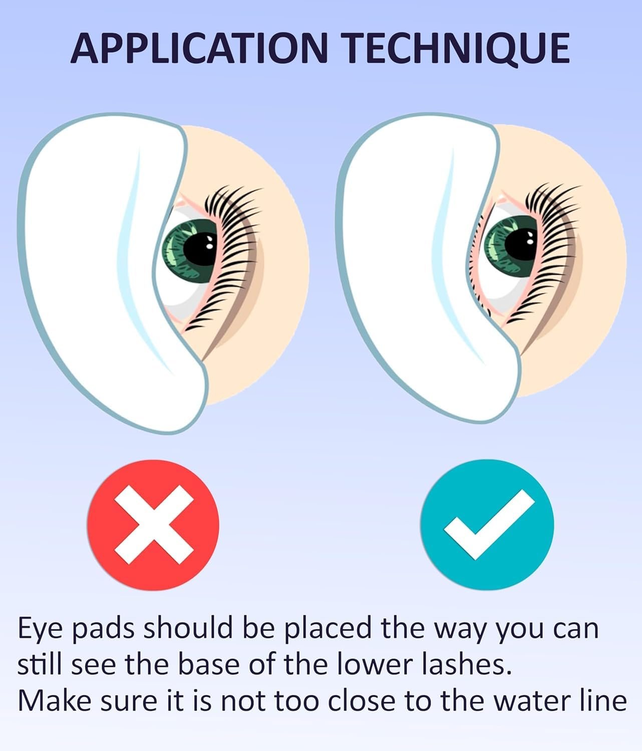 100 Pairs Set Premium Under Eye Gel Pads for Eyelash Extension - Lint Free Patches with Vitamin C and Aloe Vera by Stacy Lash supplies and Beauty tools - Hydrogel Eye Pads - Skin Moisturizes - Image 10