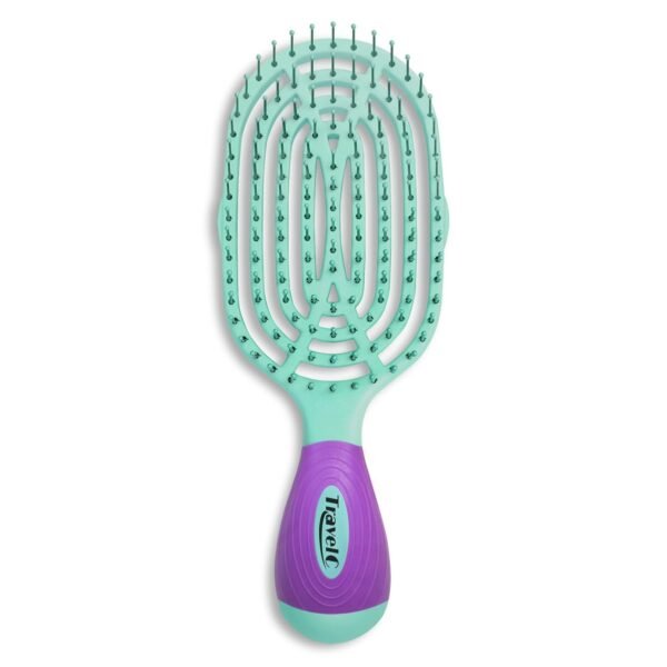 NuWay® U.S. Patented Vented TravelC® for All Hair Types is Hair Dryer Safe (Turquoise) - Image 4