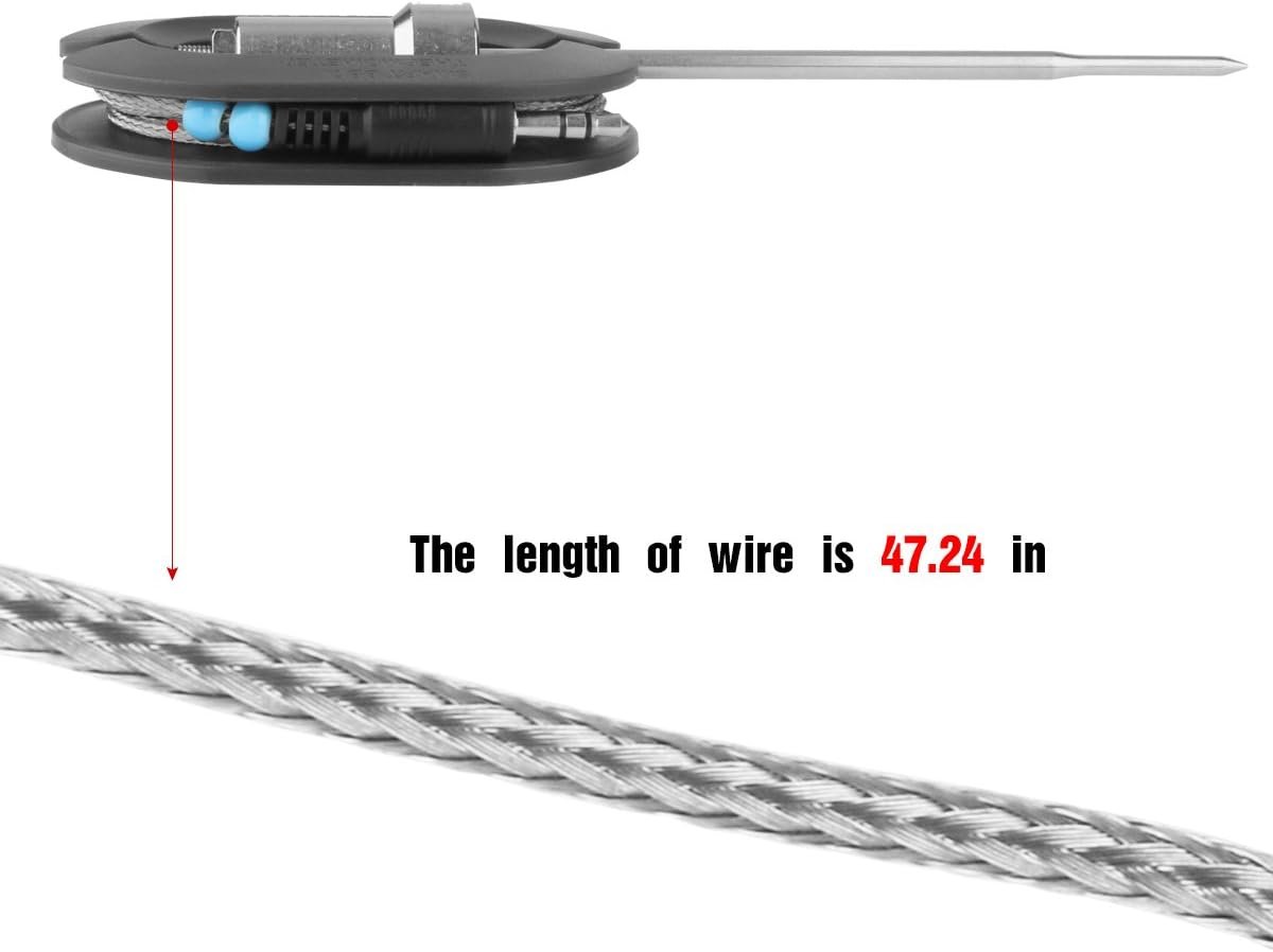 Replacement Probes 4 Packs Improved Stainless Steel Additional Probes Wire for Grill Thermometer by WEINAS - Image 6
