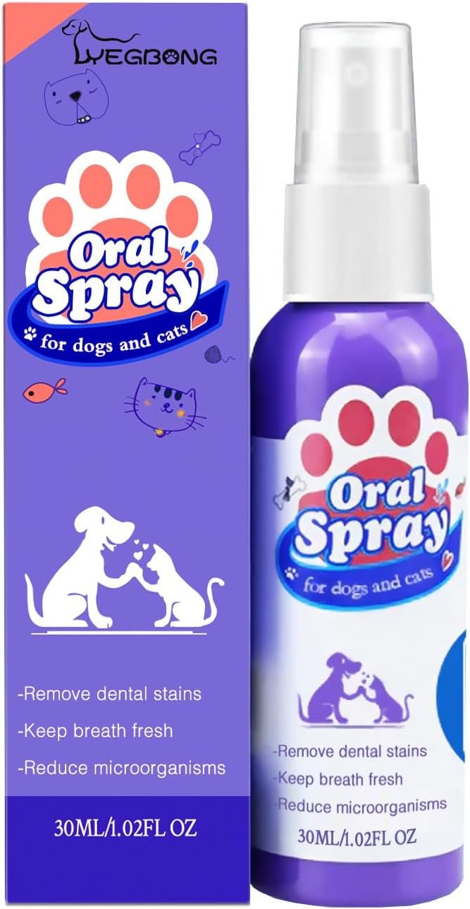 Teeth Cleaning Spray for Dogs & Cats,Pet Oral Spray Clean Teeth,Pet Breath Freshener Spray Care Cleaner,Targets Tartar & Plaque Eliminate Bad Breath Therapy - Image 2