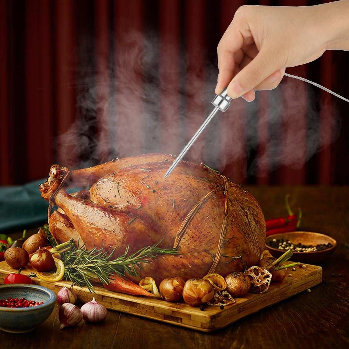 Replacement Probes 4 Packs Improved Stainless Steel Additional Probes Wire for Grill Thermometer by WEINAS - Image 5