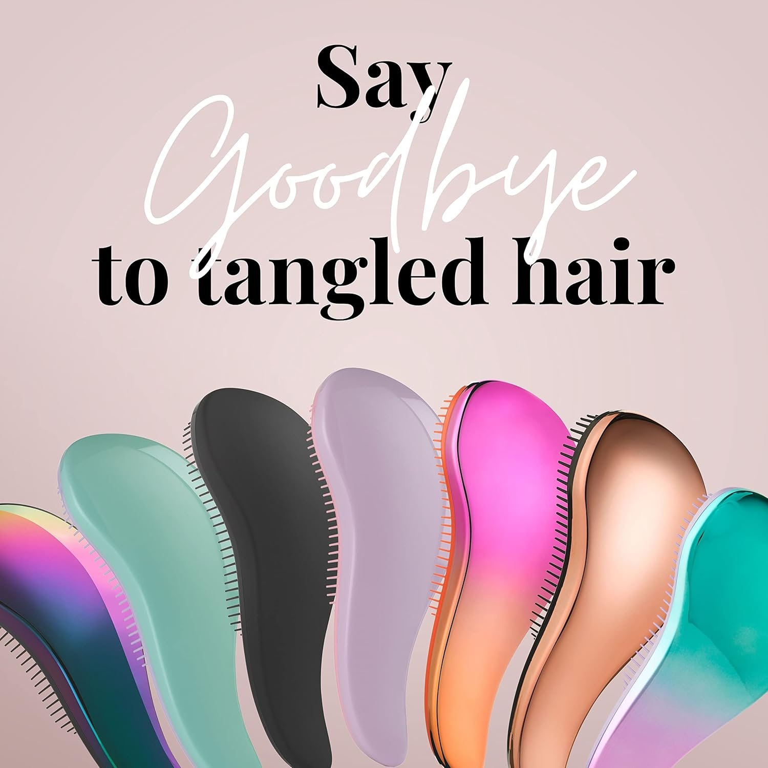 Lily England Detangler Brush for Curly Hair, Thick, Straight & Natural Hair - Gentle Detangling Hair Brush for Women, Kids & Toddlers with Flexible Bristles - Hairbrush for Wet & Dry Hair, Ombre - Image 7