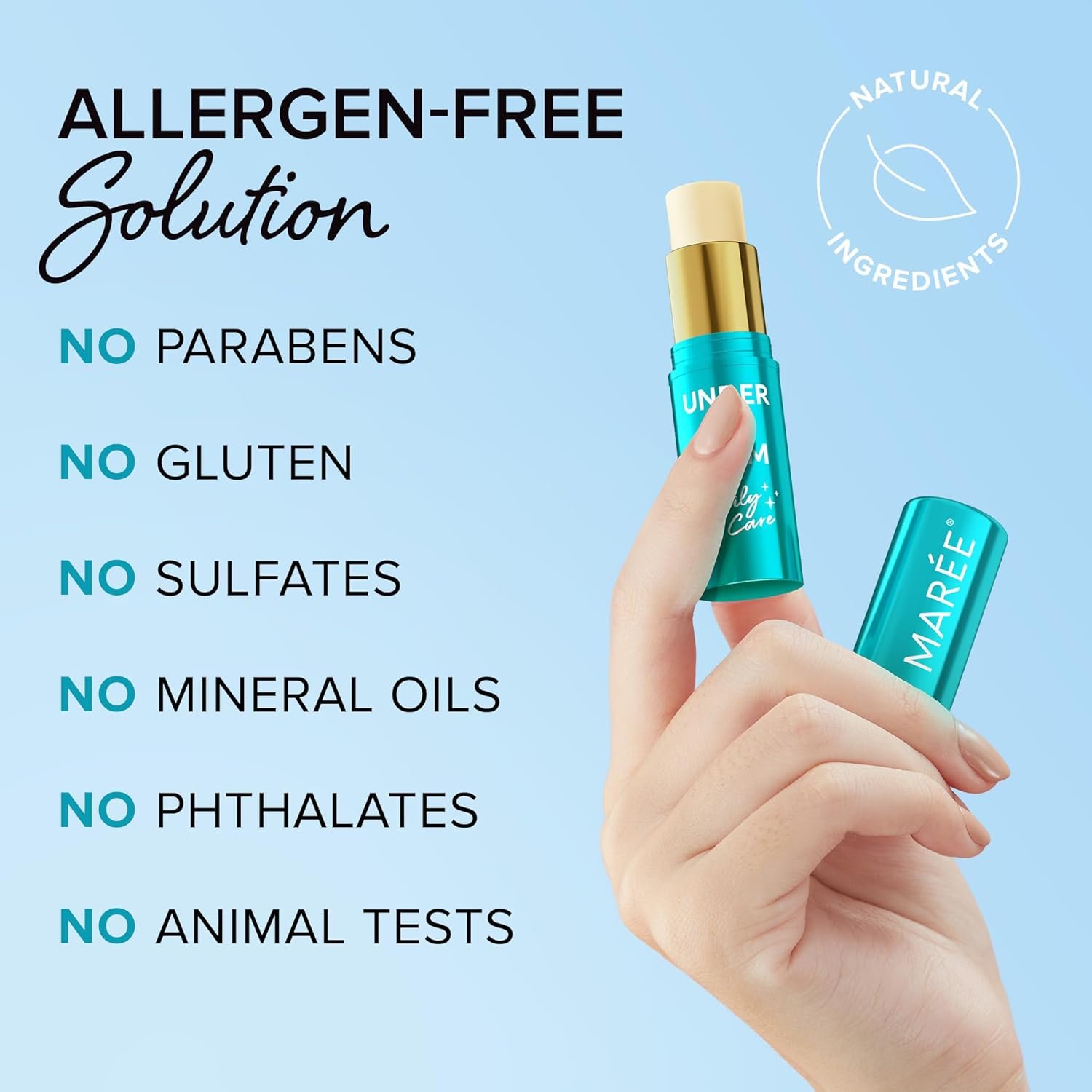 MAREE Under Eye Balm Stick with Retinol & Ceramide Complex - Facial Moisturizer for Dark Circles & Wrinkles - Under Eye Brightener Stick, Anti Wrinkle Hydrating Face Skincare 0.35 Oz - Image 6