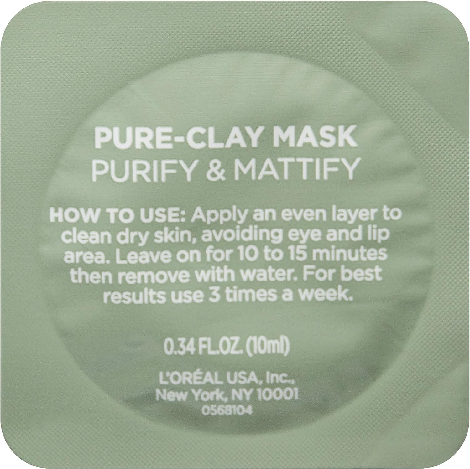 L'Oréal Paris Skincare Pure-Clay Face Mask Trial Size Set, Includes 3 Different Face Masks Made With Charcoal, Red Algae and Eucalyptus, Set - Image 4