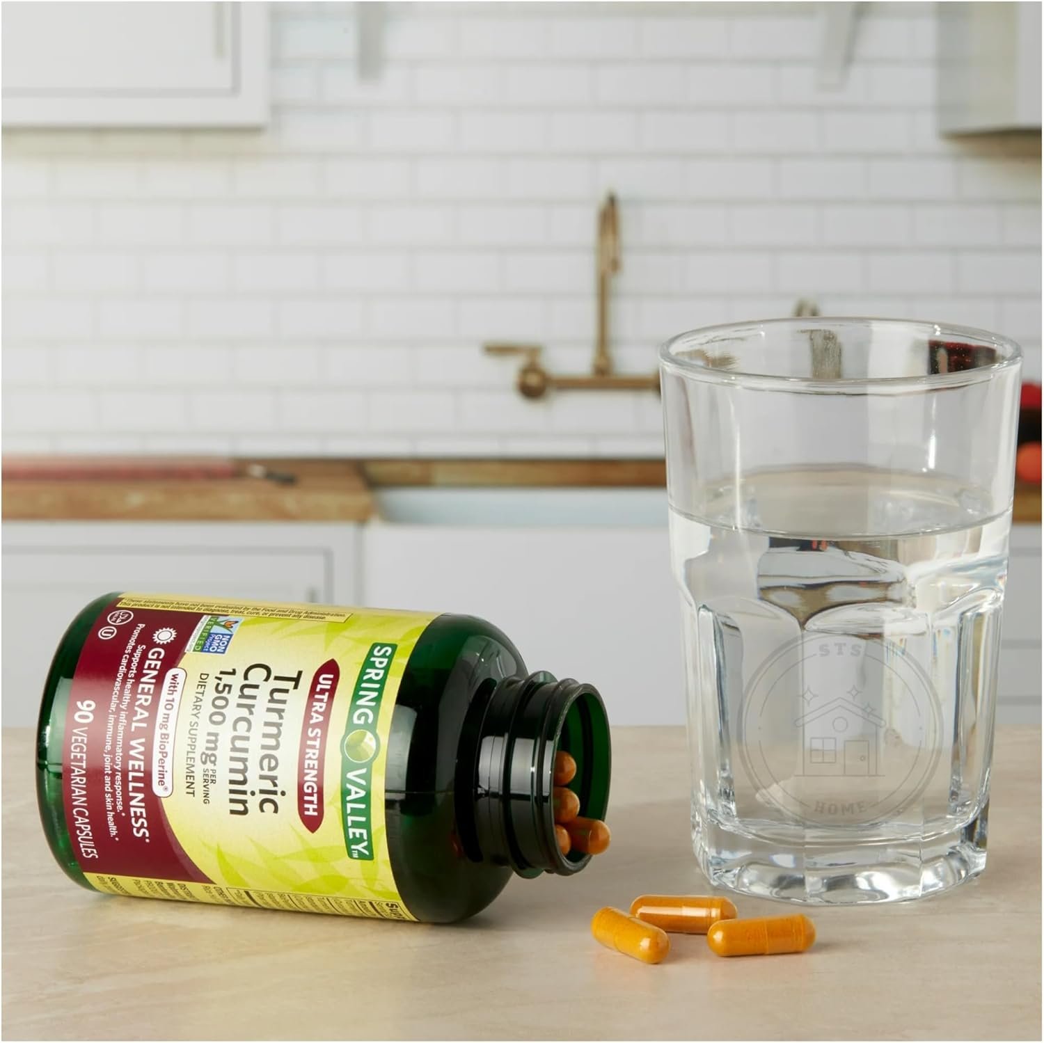 Spring Valley Turmeric Supplement | Turmeric Curcumin Supplement, Ultra Strength 1,500 mg, 90 Count + STS Sticker. - Image 6