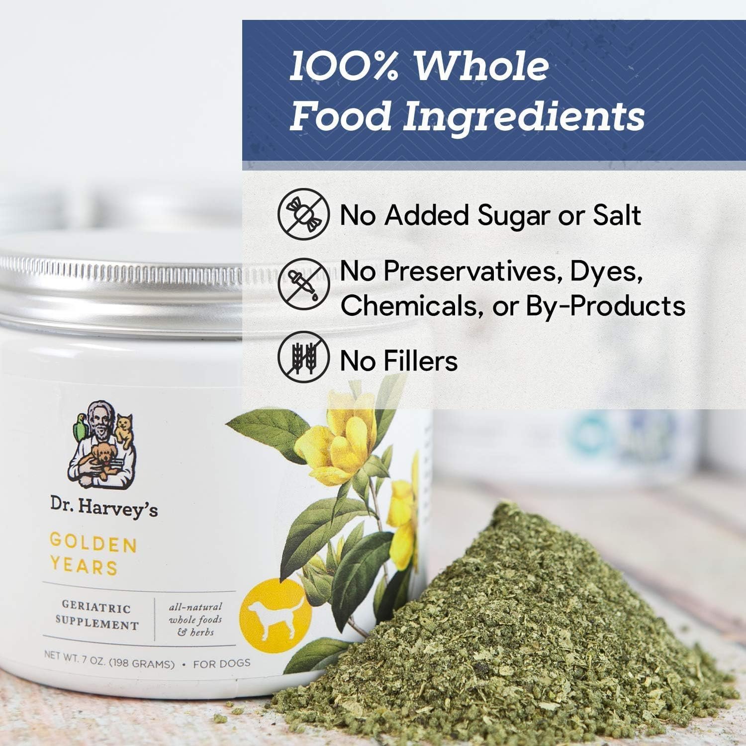 Dr. Harvey's Golden Years Geriatric Herbal Supplement for Senior Dogs, 7 Oz - Image 4