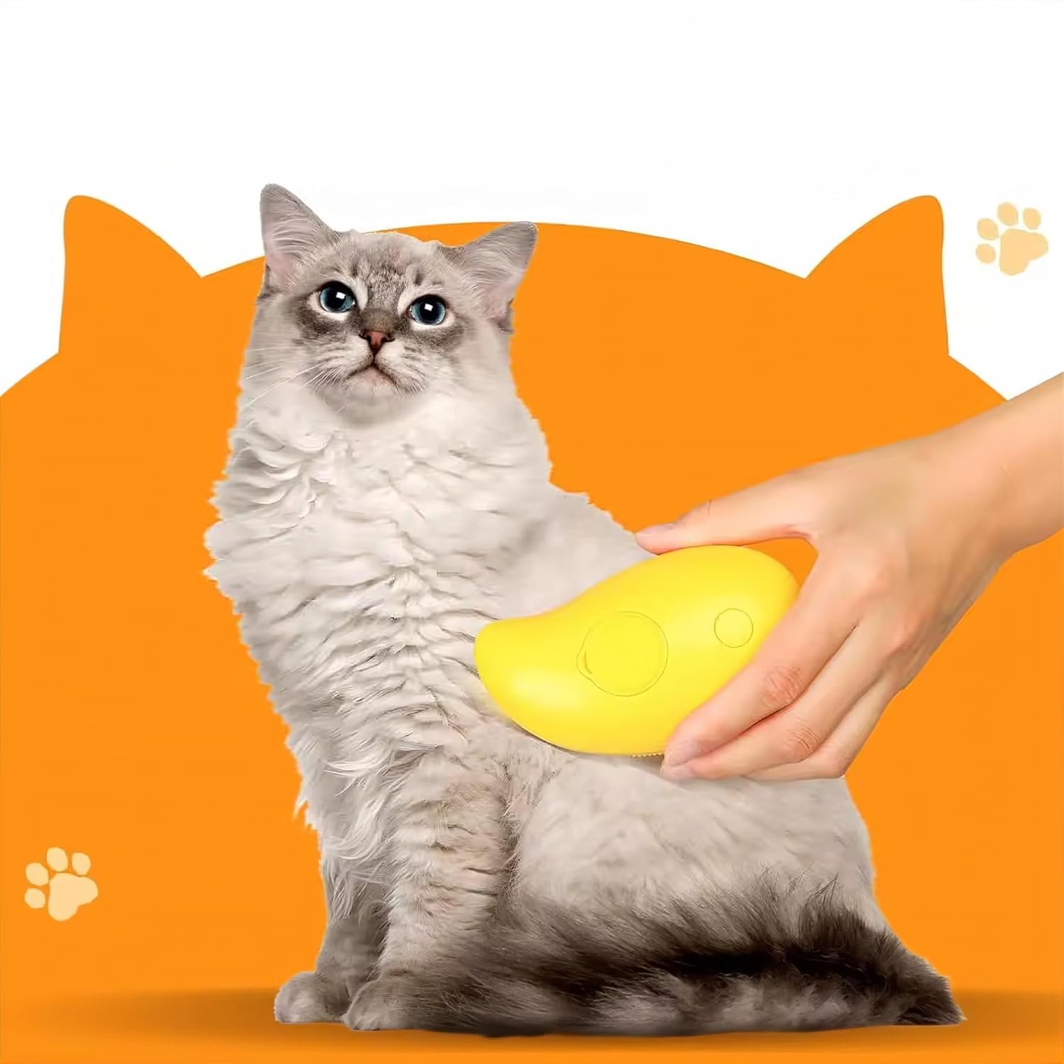 Cat Steam Brush, 3 in 1 Water Cat and Dog Brush, Pet Spa Brush, Steamy Pet Brush, Pet Dry Cleaning Mousse, Pet Leave-In Serum - Image 3