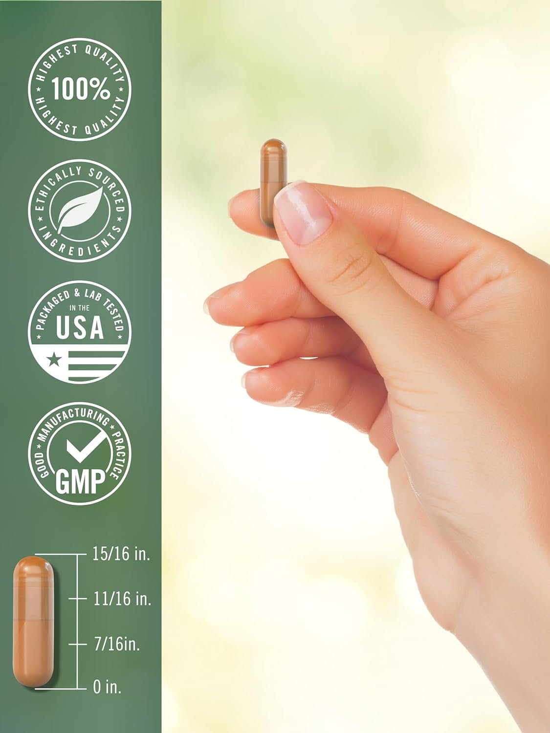 Turmeric Curcumin 3000mg | 150 Capsules | Turmeric Supplement with Black Pepper Extract | Non-GMO, Gluten Free Herbal Complex - Image 8