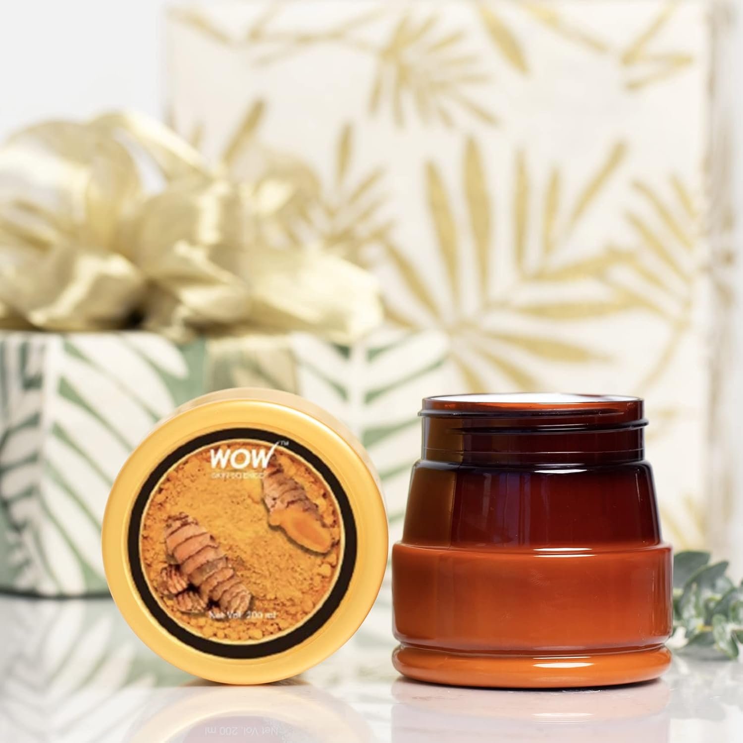 WOW Skin Science Turmeric Clay Face Mask - Brightening, Rejuvenating, Cleansing Masque for Even Complexion without Pimples, Blemishes & Blackheads - Bentonite & Kaolin Clay Facial Mask - 200 ml - Image 8